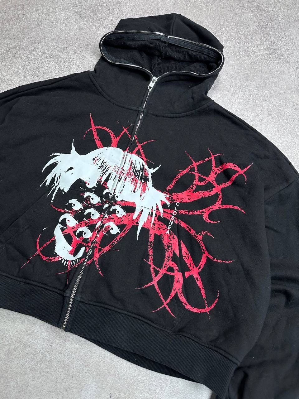 Other Vintage Y2K Closnea Rave Full Zip Hoodie Rare Affliction Size US M / EU 48-50 / 2 - 3 Thumbnail