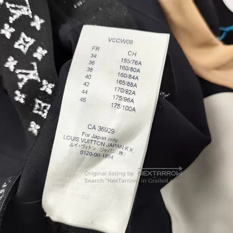 Louis Vuitton Louis Vuitton Black and blue color-block logo print elasti Size XXS / US 00 / IT 34 - 4 Thumbnail