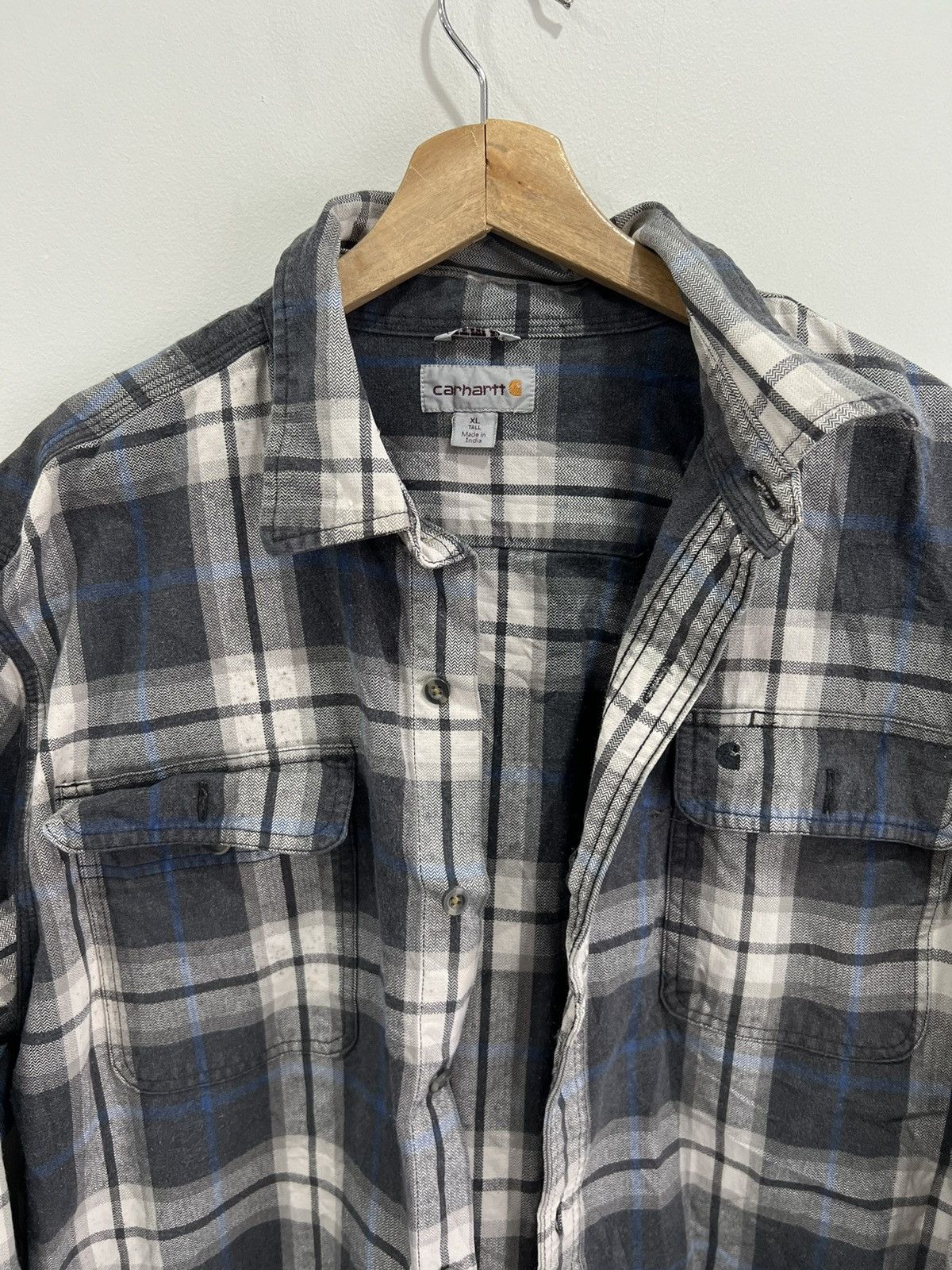 Carhartt Vintage Carhartt Button Up Shirt Plaid xl tall Size US XL / EU 56 / 4 - 2 Thumbnail