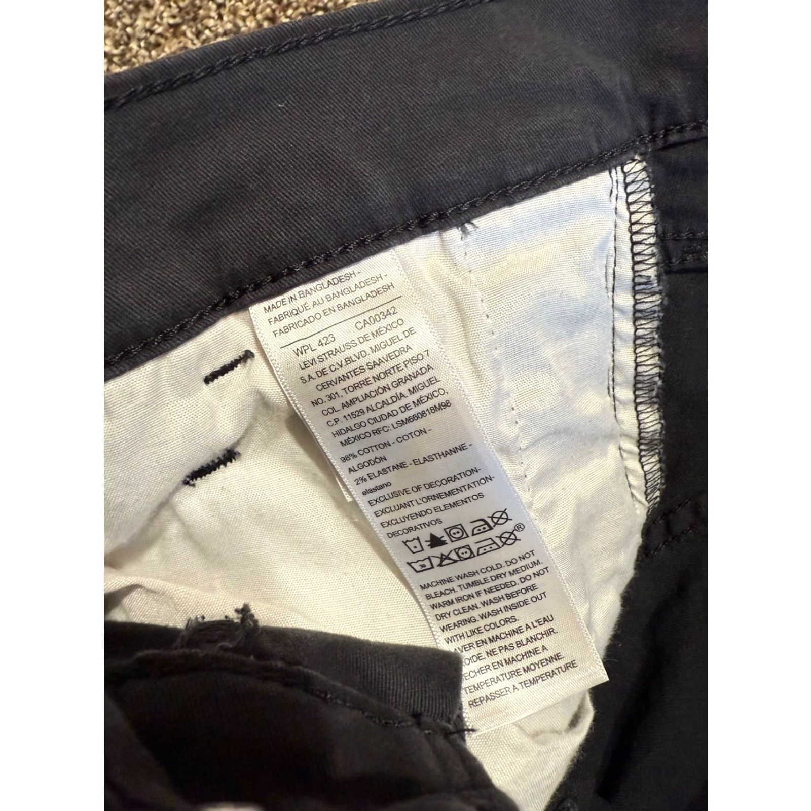 Levi's Levi's Athletic Jeans 36 Black Size 36 Inseam 32 Straight Mens Pants Regular 36x32 Size US 36 / EU 52 - 4 Thumbnail
