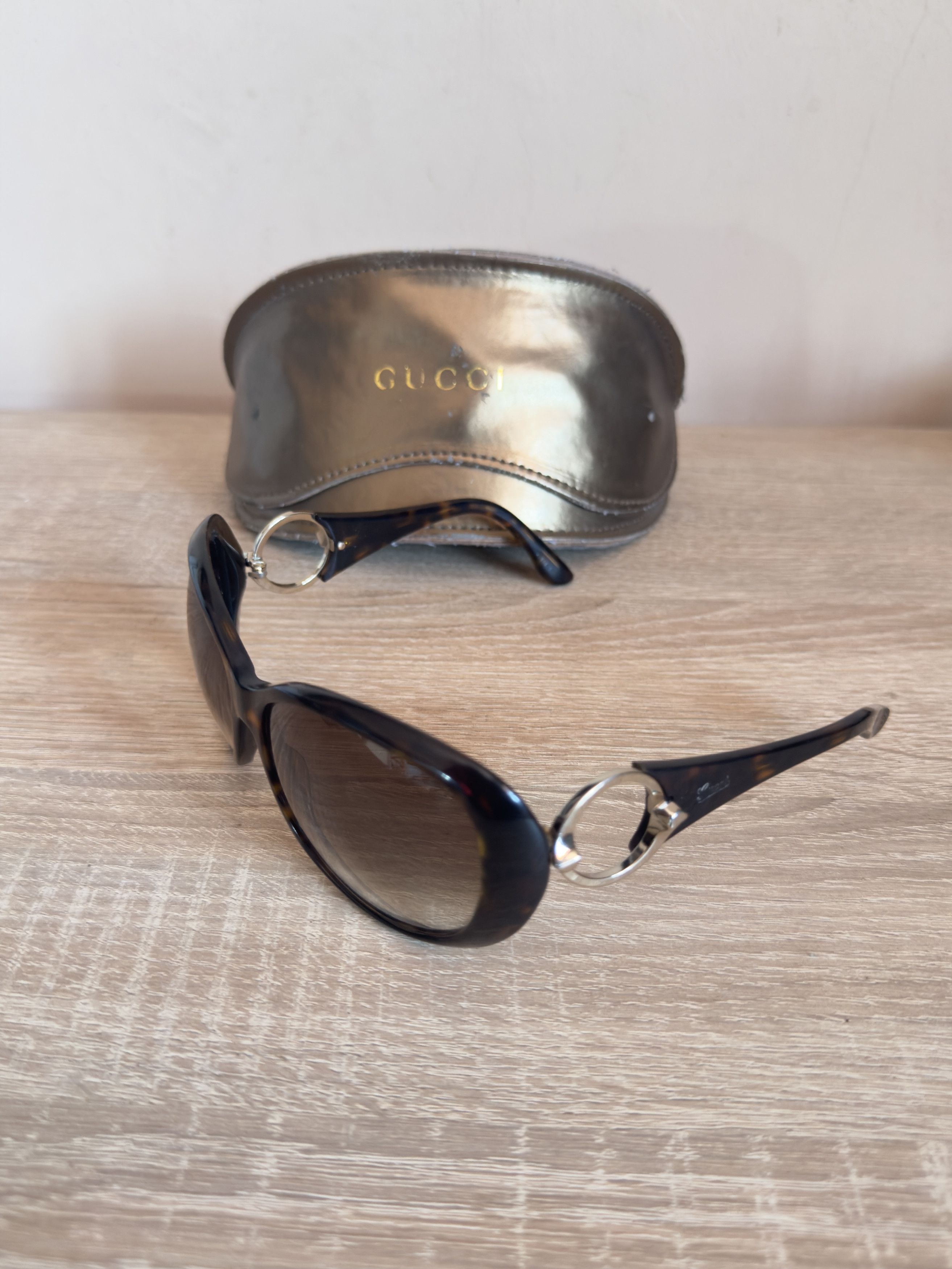 Gucci Sunglasses interlocking gucci vintage tortoise women Size ONE SIZE - 9 Thumbnail
