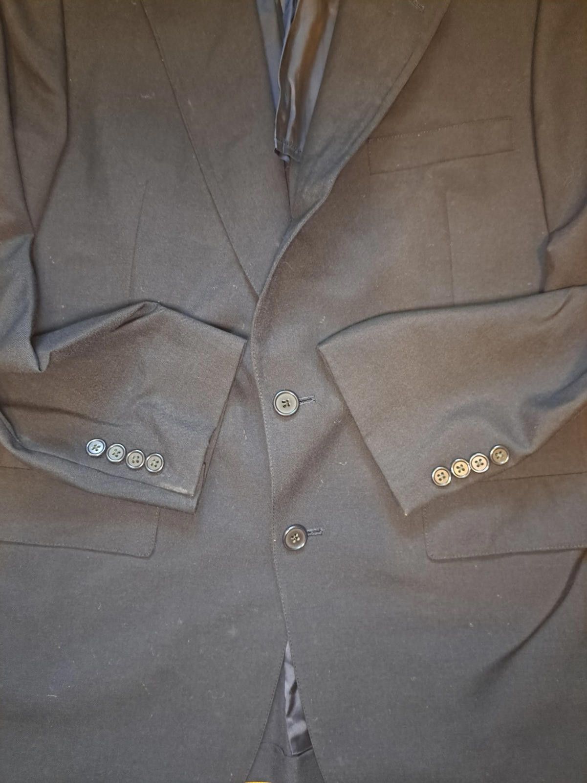 Hart Schaffner Marx VINTAGE Hart Schaffner Marx Suit Jacket Separate 44R Black Size 44R - 5 Thumbnail
