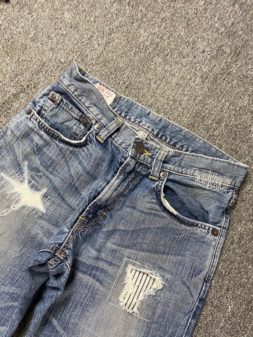 Edwin Edwin 503 Premium Distressed Cropped Jeans (197) Size US 30 / EU 46 - 12 Thumbnail