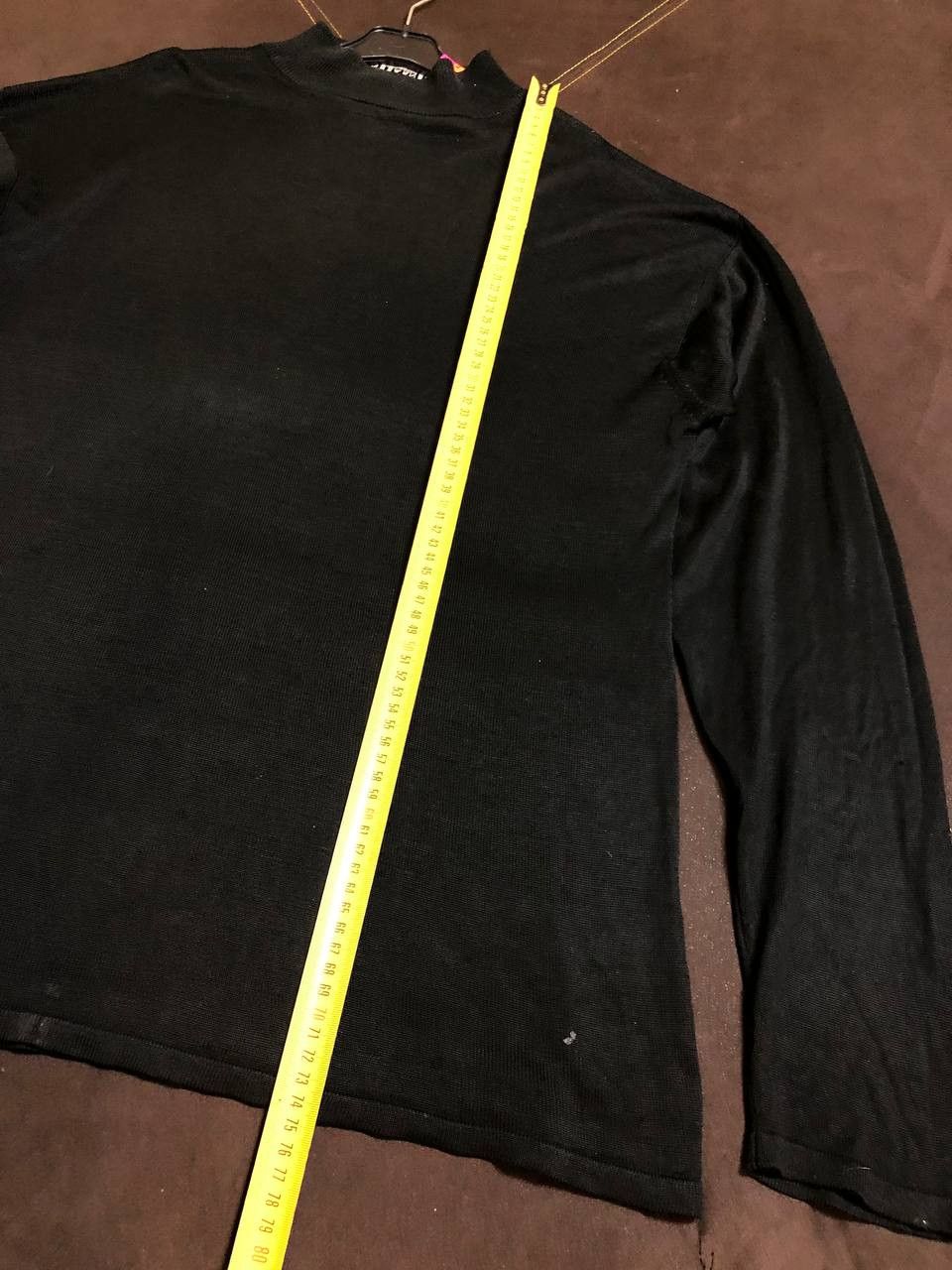 Jhane Barnes Jhane Barnes Sweater Men's Black Silk Long Sleeve Size US M / EU 48-50 / 2 - 8 Thumbnail