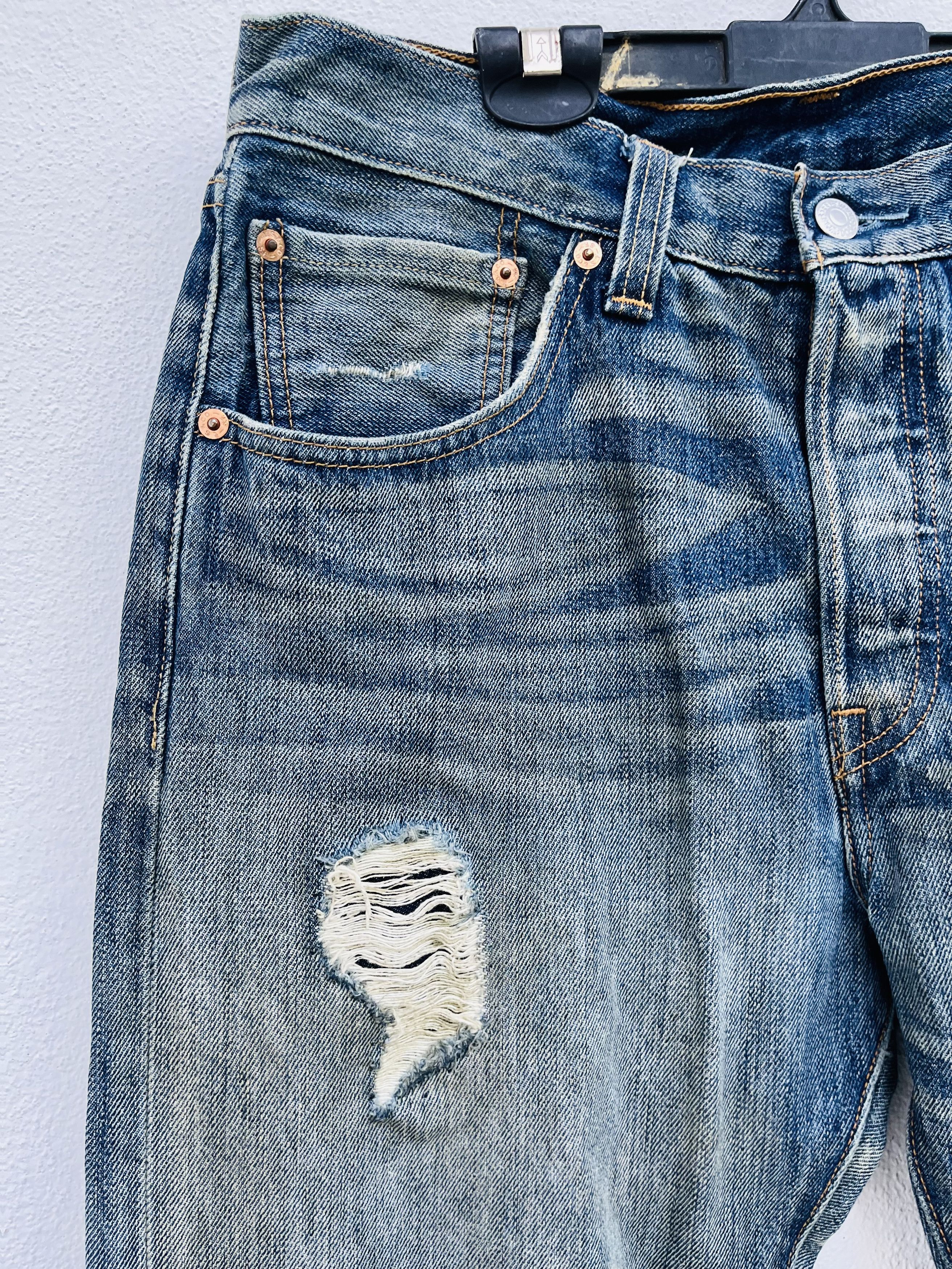 Japanese Brand × Levi's Vintage Clothing Vintage Levis Distressed Japanese Designer Fashion Style Size US 30 / EU 46 - 5 Thumbnail
