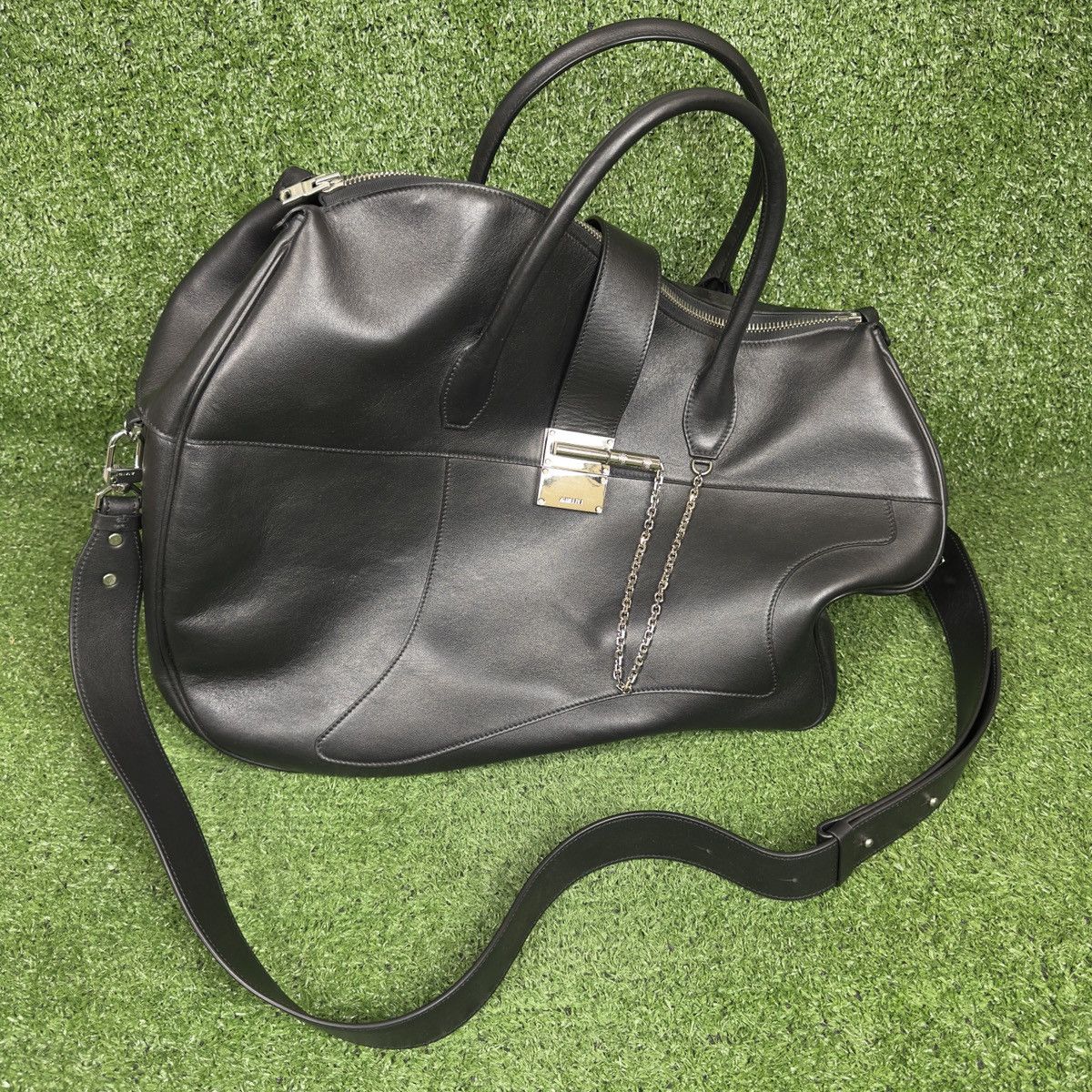Amiri Amiri Leather Guitar Duffle Bag Large Black Rare Italy Size ONE SIZE - 1 Thumbnail