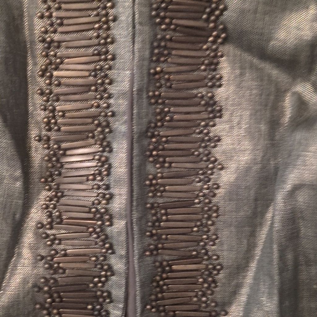 Chicos Chicos linen foil embellished 3/4 sleeve open jacket size 3 Size XL / US 12-14 / IT 48-50 - 2 Thumbnail