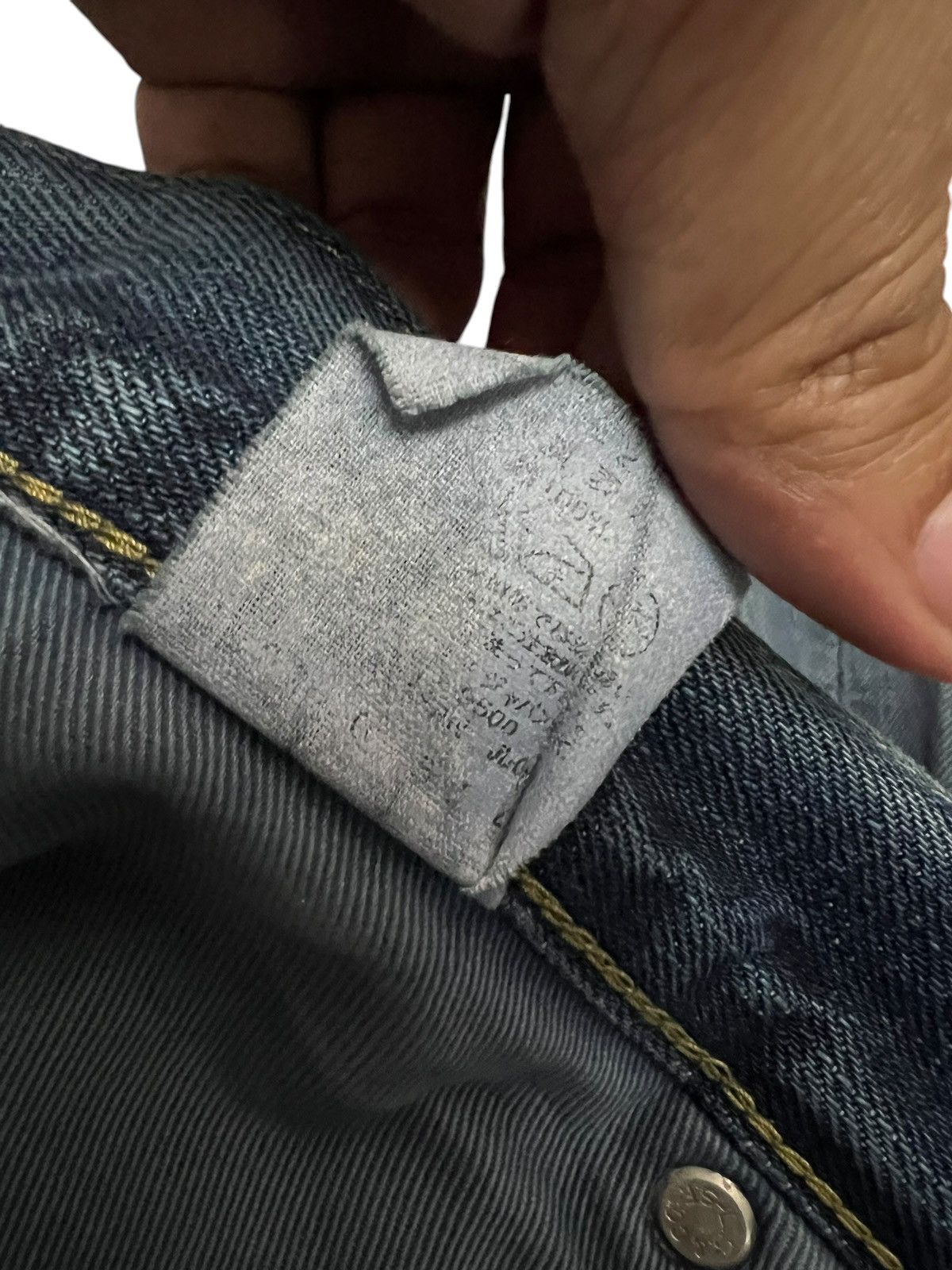 Levi's 90’s Levis 502 Big E Selvedge Distress Jean Size US 36 / EU 52 - 20 Thumbnail