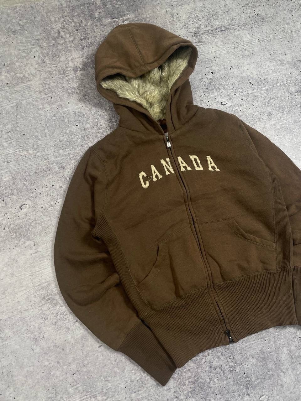If Six Was Nine Vintage LGB IfSixWasNine Faux Fur Canada Zip Hoodie Y2K Size XL / US 12-14 / IT 48-50 - 2 Thumbnail