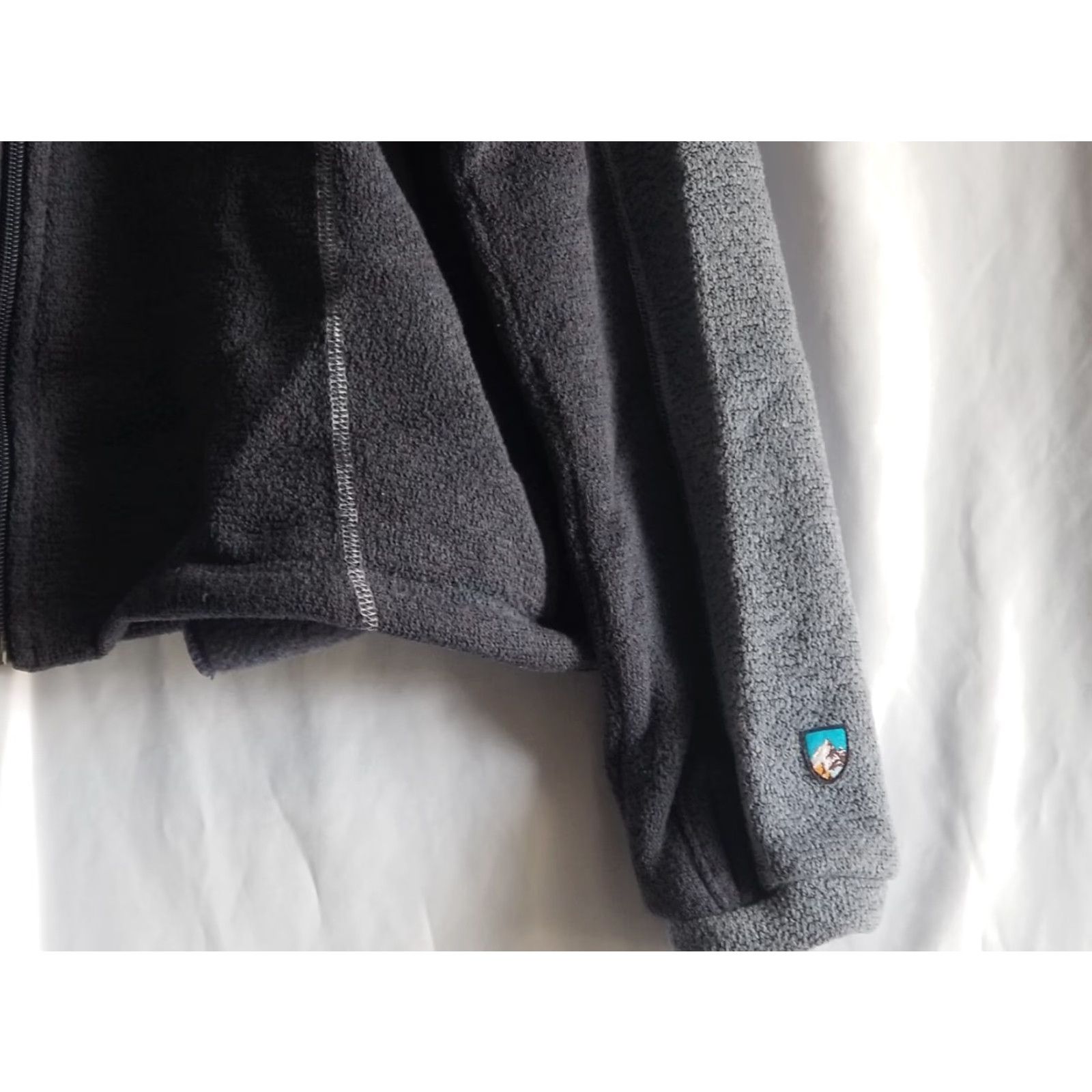 Vintage Kuhl Alfpaca Fleece Full Zip Sweater Jacket Women Large Blue grey Full Zip Size L / US 10 / IT 46 - 2 Thumbnail