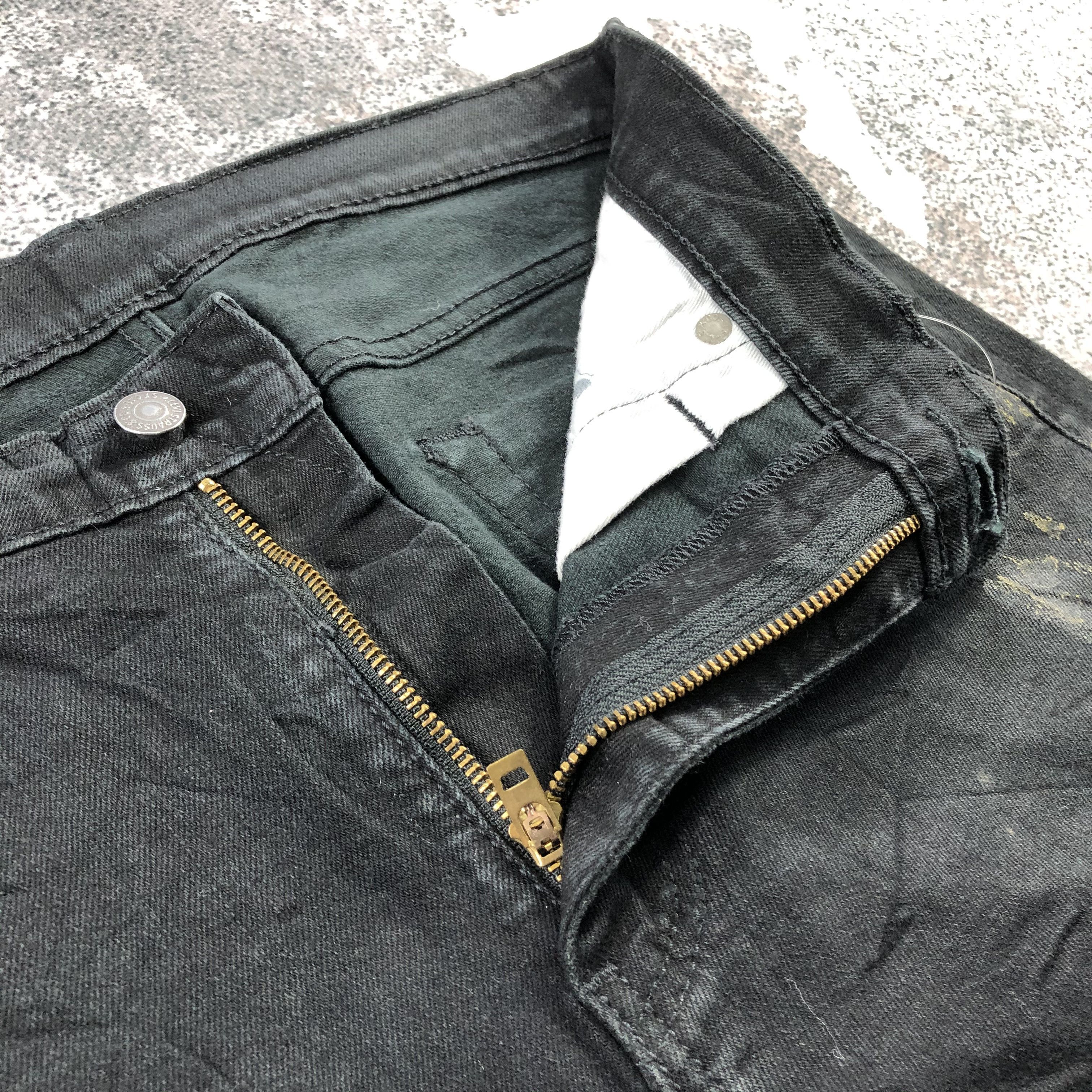 Levi's Levis 510 Jeans Black Denim KJ841 Size US 32 / EU 48 - 11 Thumbnail