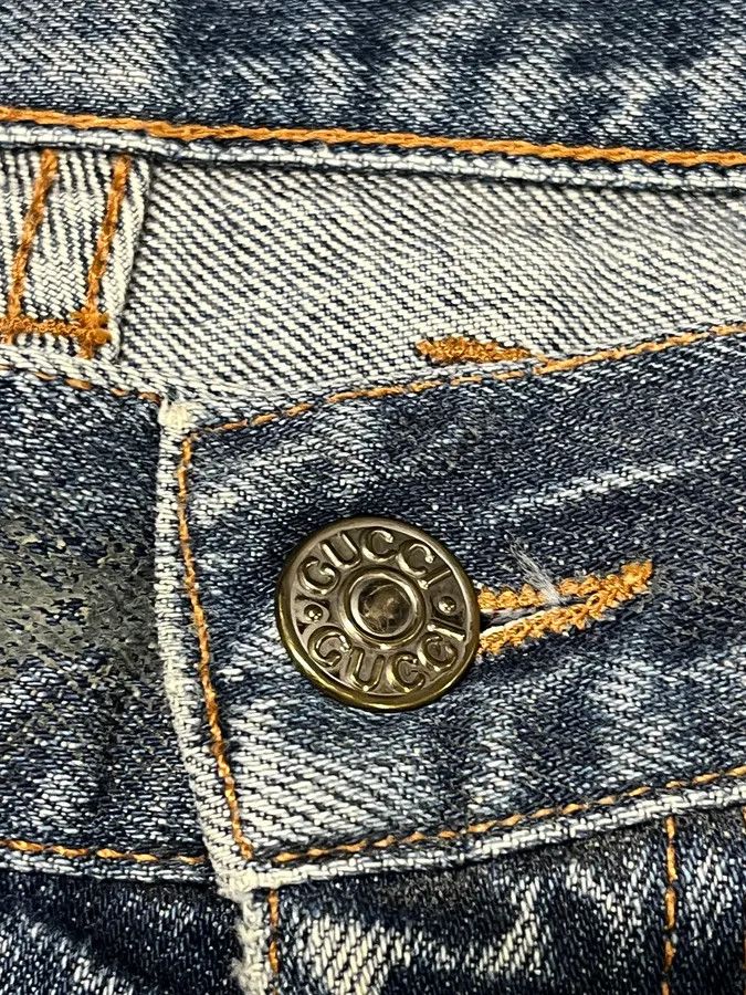 Designer × Gucci × Vintage AW2008 Gucci Blue Slim Denim Jeans Size US 32 / EU 48 - 10 Thumbnail