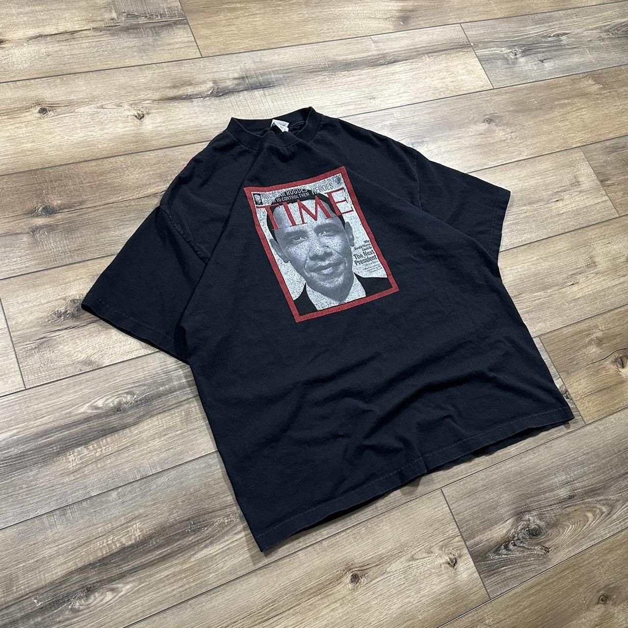 Alstyle Vintage 2000s Barack Obama Time Magazine Graphic Tee Size US XXL / EU 58 / 5 - 2 Thumbnail
