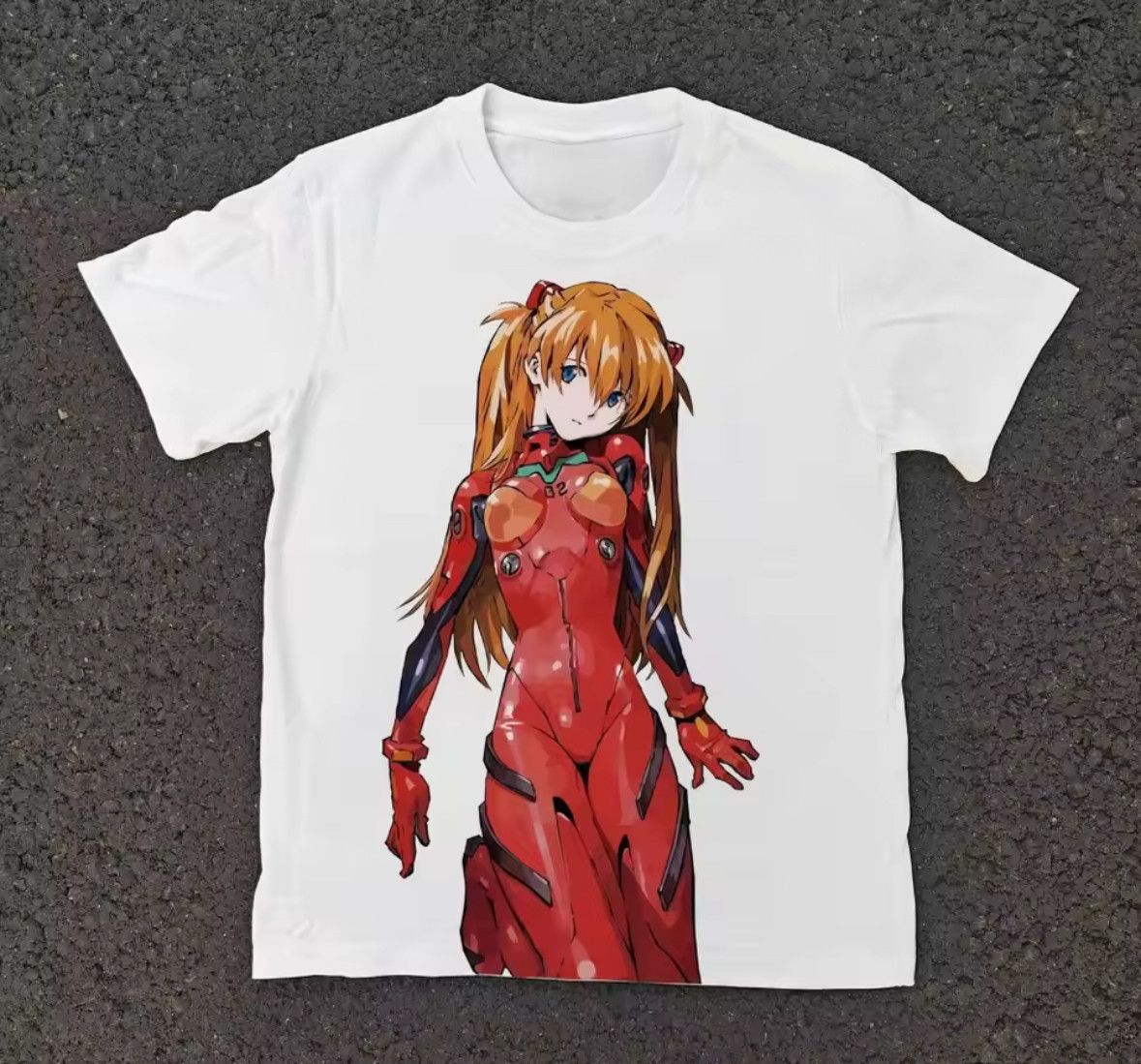 Japanese Brand Classic Y2K Red Evangelion Asuka Comic Heavyweight T-Shirt Size US XXL / EU 58 / 5 - 1 Thumbnail