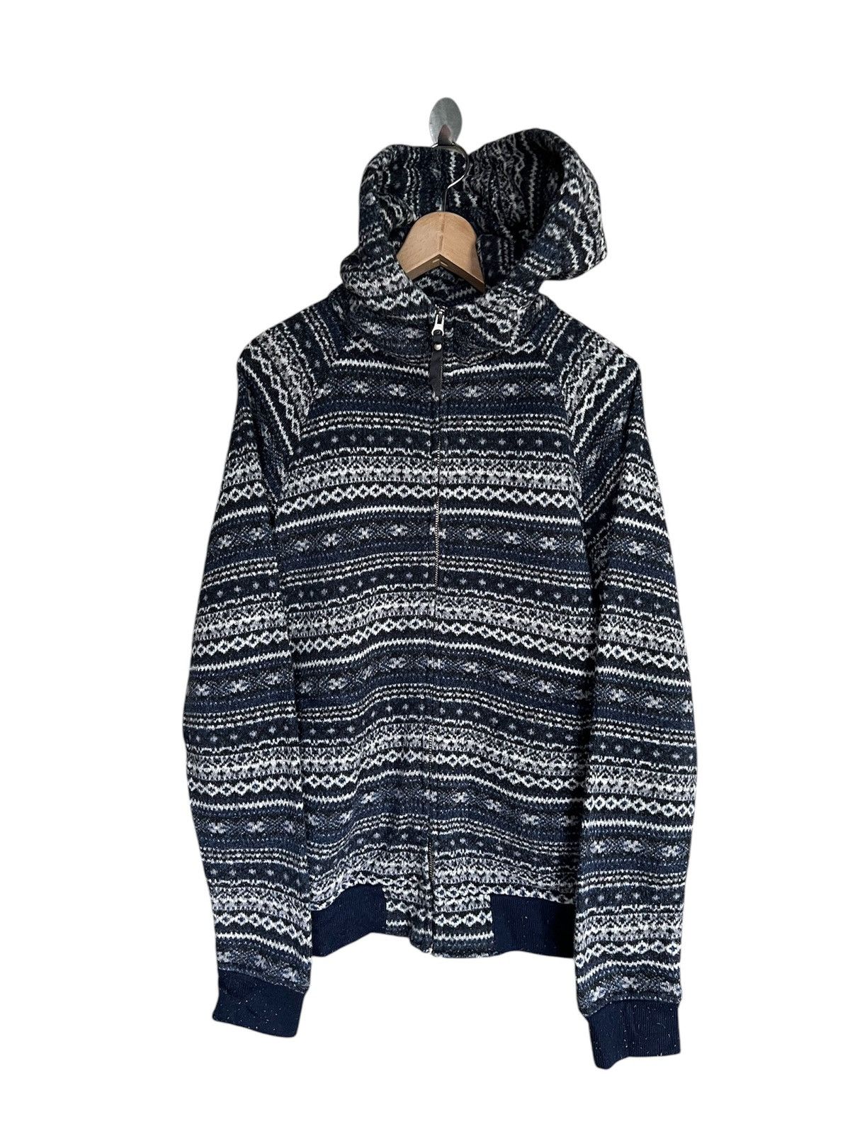 Plus One Clothing Japanese Brand Plus One Striped Hoodies Jacket Size US M / EU 48-50 / 2 - 1 Thumbnail
