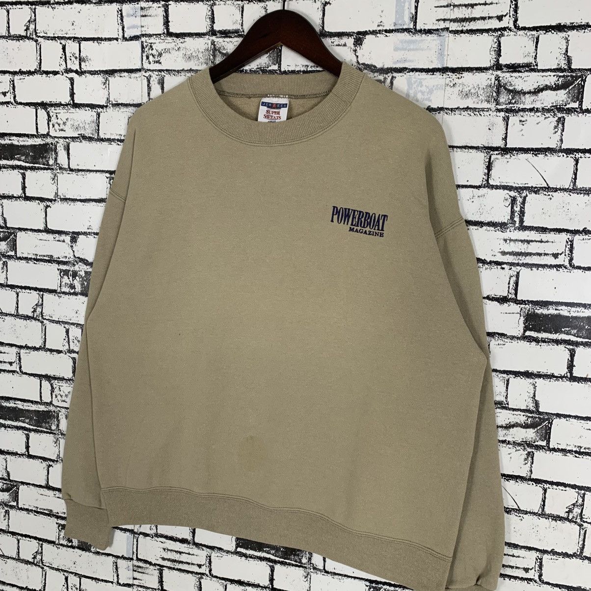 Designer × Jerzees × Vintage Vintage Jerzees Power Boat Magazine Sweatshirt Size US L / EU 52-54 / 3 - 3 Thumbnail