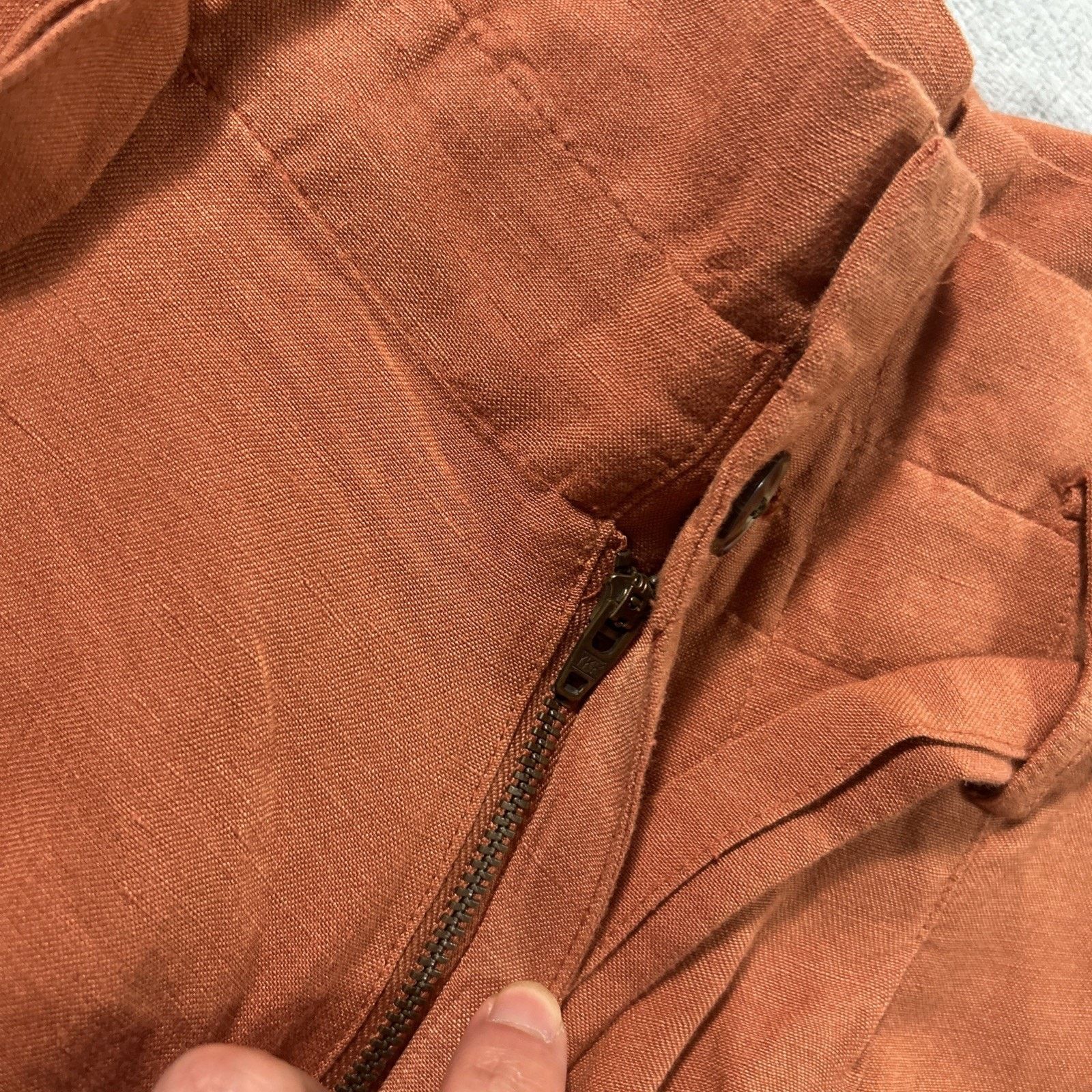 Madewell Baggy Linen Paperbag Pants 28x25 Hamilton Boho Cottage Belt Size 26" / US 2 / IT 38 - 7 Thumbnail