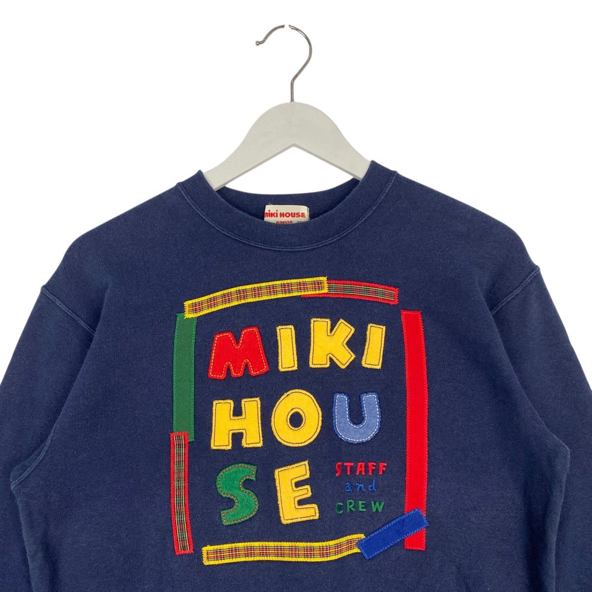 Other Vintage Mikihouse Japan Sweatshirt Crewneck Navy Blue Logo Size US S / EU 44-46 / 1 - 4 Thumbnail