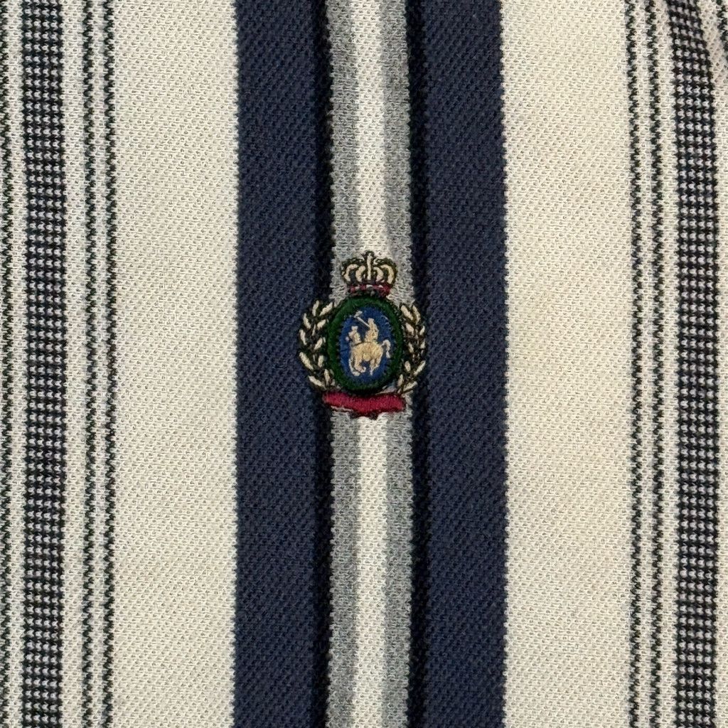 J Brand Knights of Round Table Men’s XL Striped Henley Shirt Size US XL / EU 56 / 4 - 7 Thumbnail