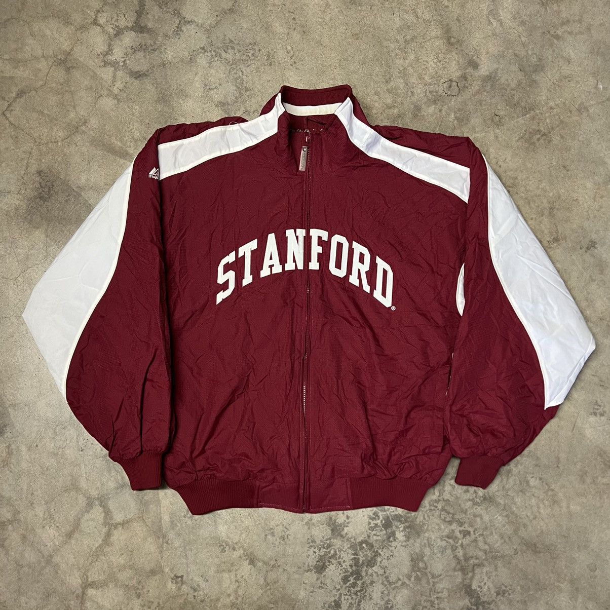 Majestic × Vintage Vintage 2000’s Stanford University Majestic Athletic Jacket Size US XL / EU 56 / 4 - 2 Thumbnail