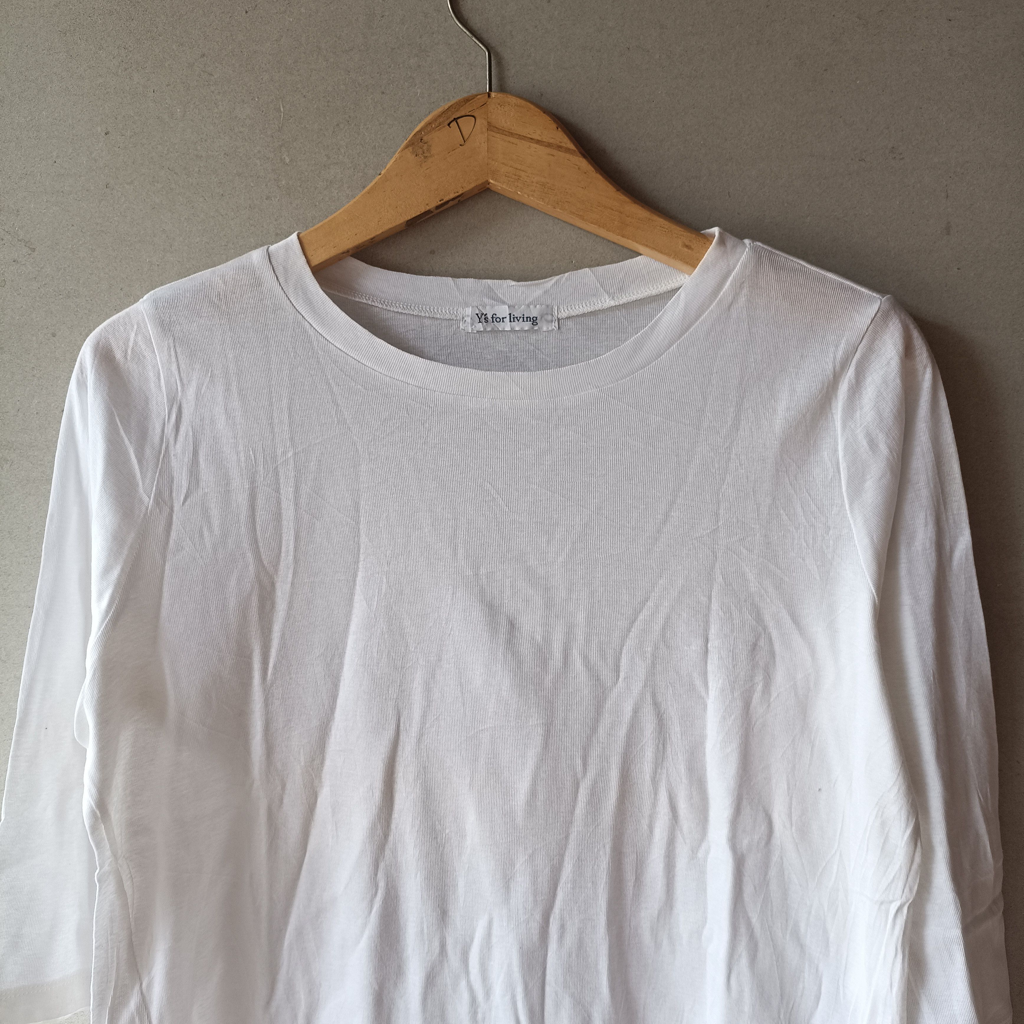 Yohji Yamamoto Y's For Living Ys Raglan White Basic Size US M / EU 48-50 / 2 - 2 Thumbnail