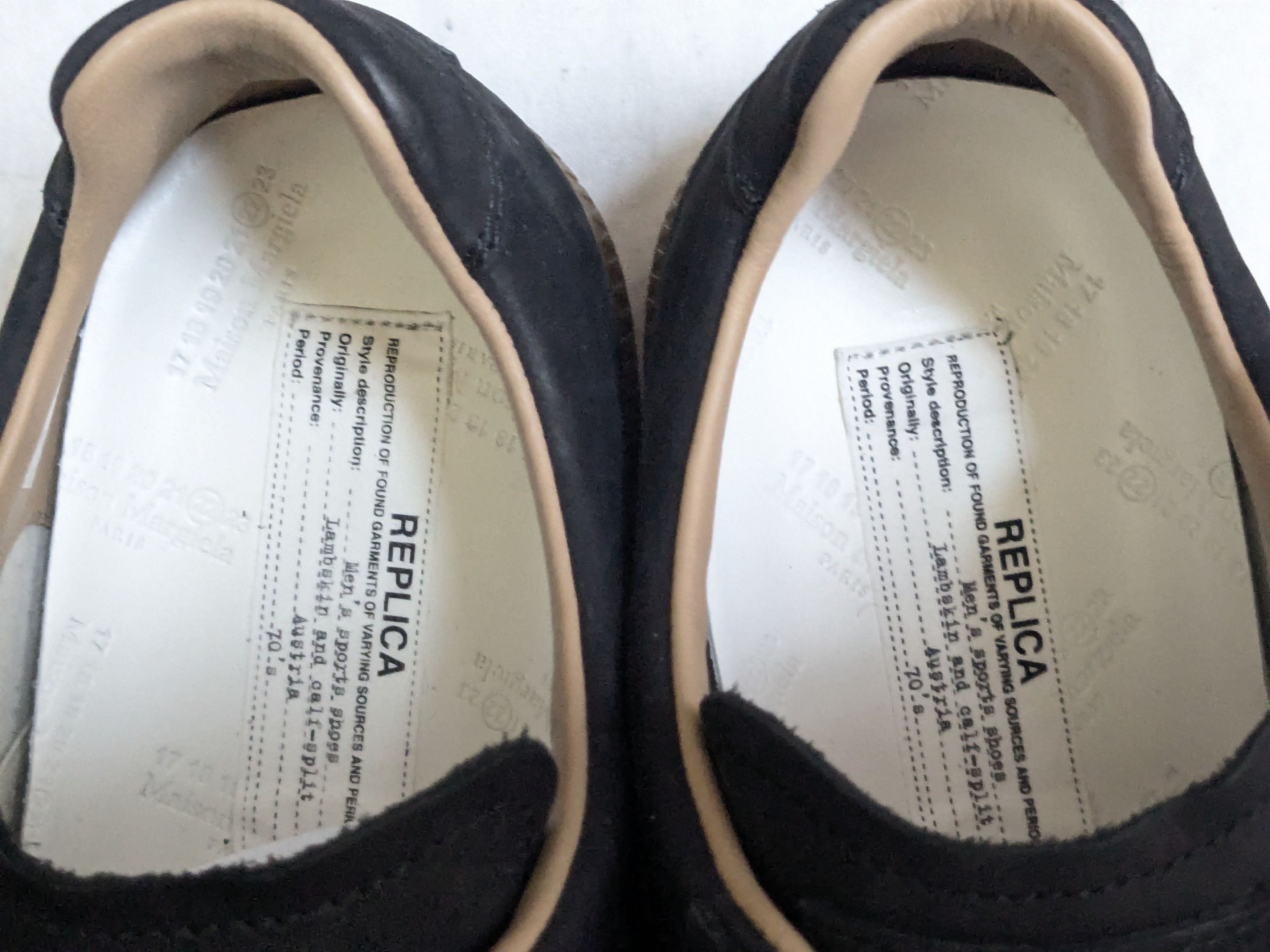Maison Margiela Maison Margiela Replica GAT Black Paint Splatter 13 46 Low Size US 13 / EU 46 - 8 Thumbnail