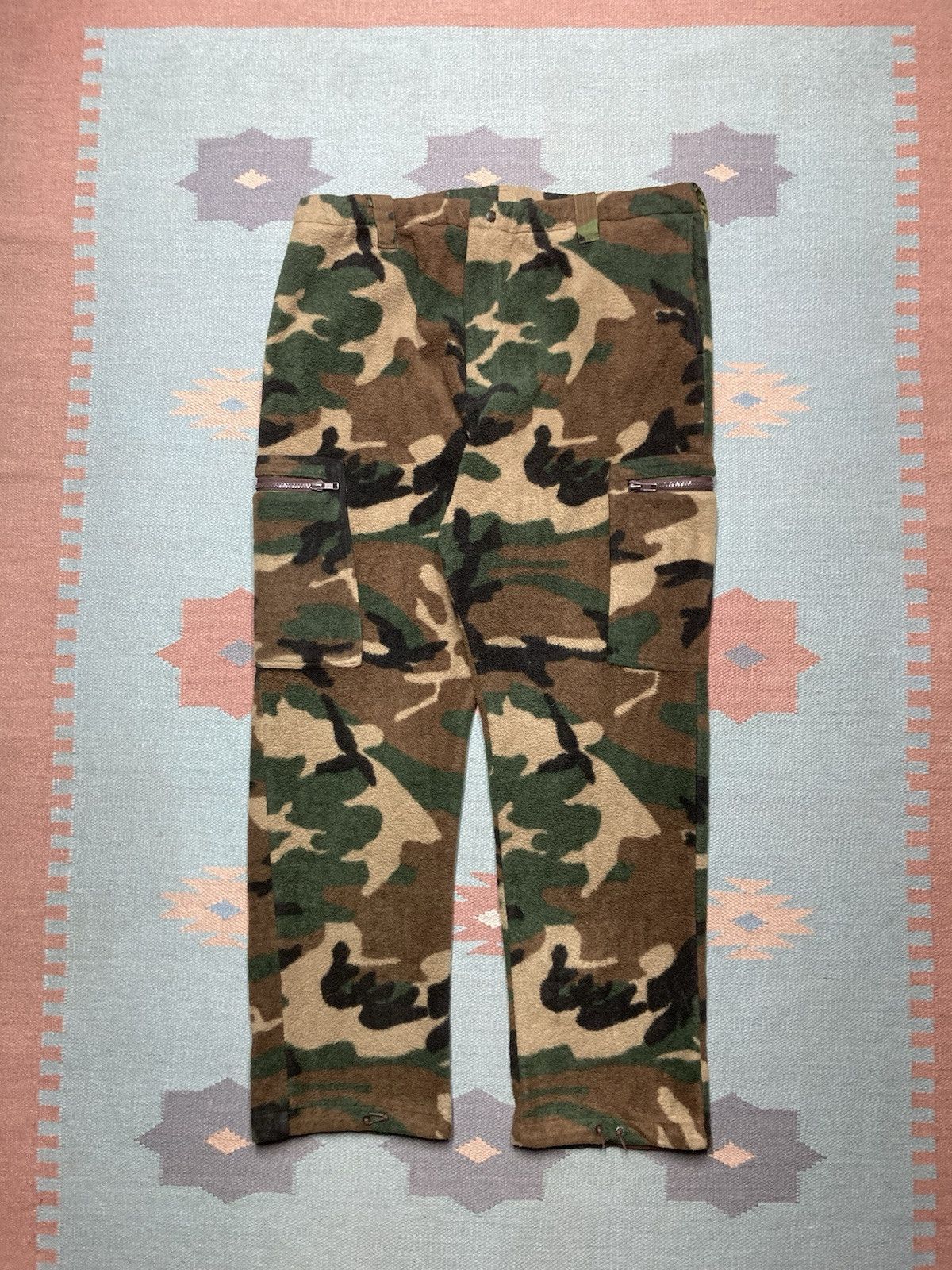 Vintage Remington camo cargo pants fleece soft woodland baggy XXL Size US 36 / EU 52 - 1 Thumbnail