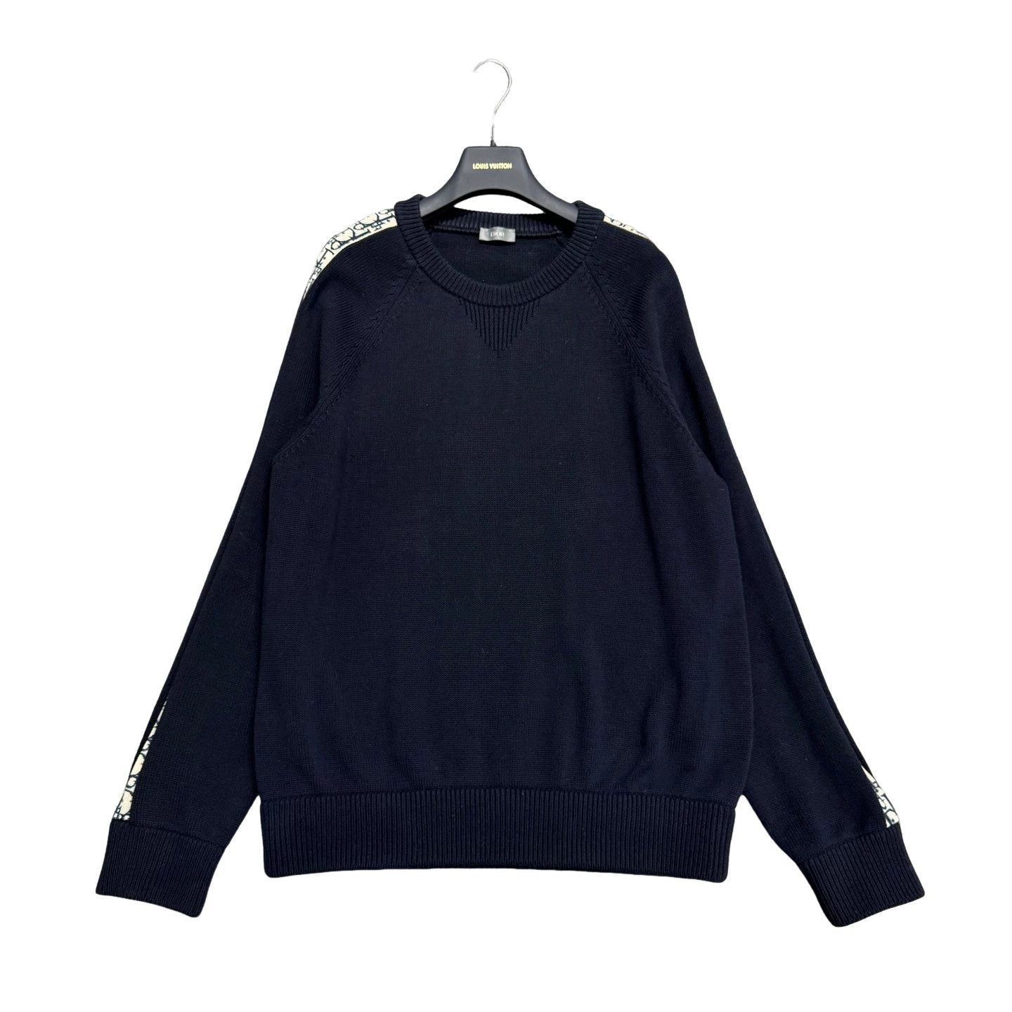 Dior Dior Blue & Purple Oblique Knit Sweater | Grailed