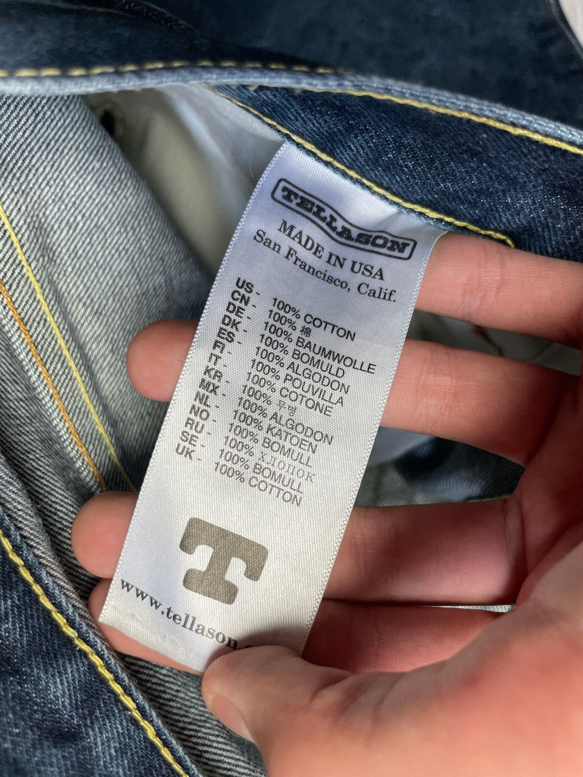 Tellason × Vintage Vintage Tellason USA jeans denim rare size 36 distressed Size US 36 / EU 52 - 5 Thumbnail