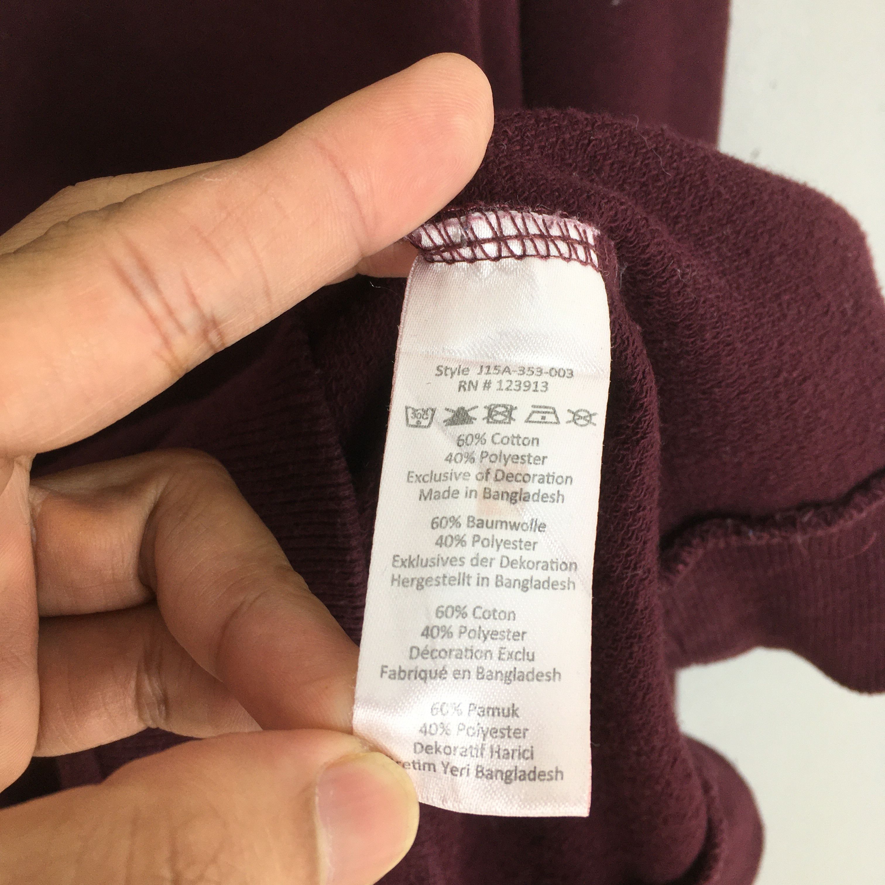 J.A.C.H.S. Mfg. Co. × JACHS NY × Vintage Vintage Jachs New York Maroon Sweatshirt XLarge Size US XL / EU 56 / 4 - 6 Thumbnail