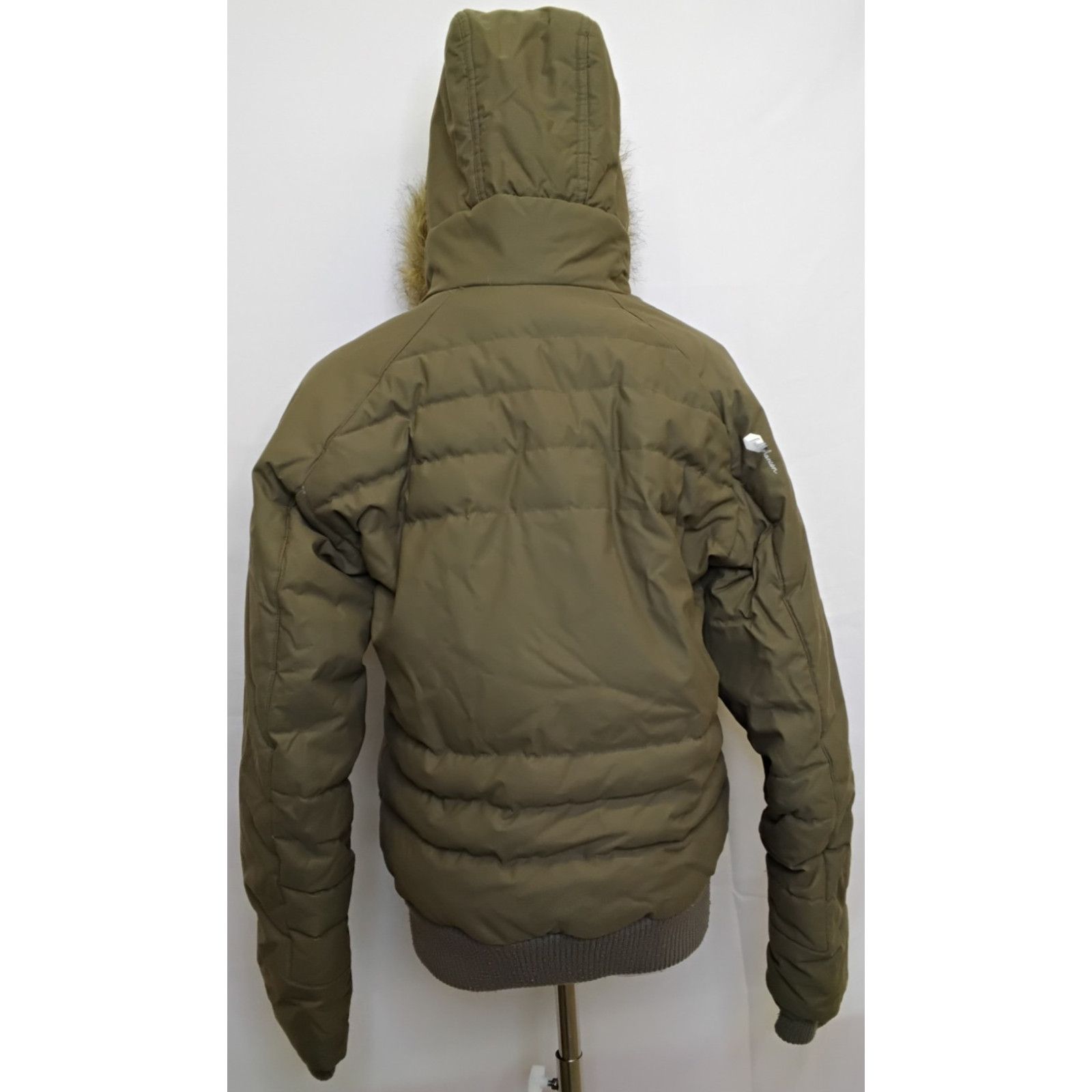 Helly Hansen Helly Hansen Down Jacket Women's M Army Green Fur Trim Hood Size M / US 6-8 / IT 42-44 - 3 Thumbnail