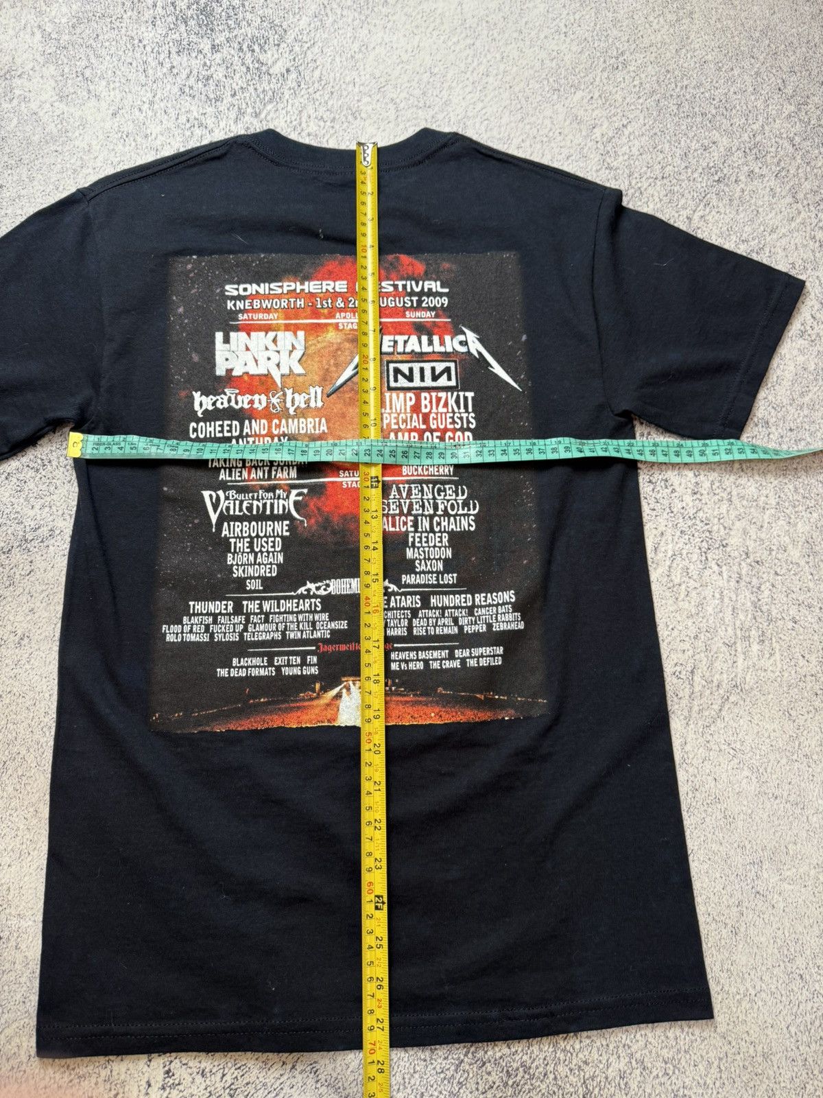 Vintage SONISPHERE 2009 METALLICA SLIPKNOT KORN VINTAGE GRAPHIC TEE Size US S / EU 44-46 / 1 - 25 Thumbnail