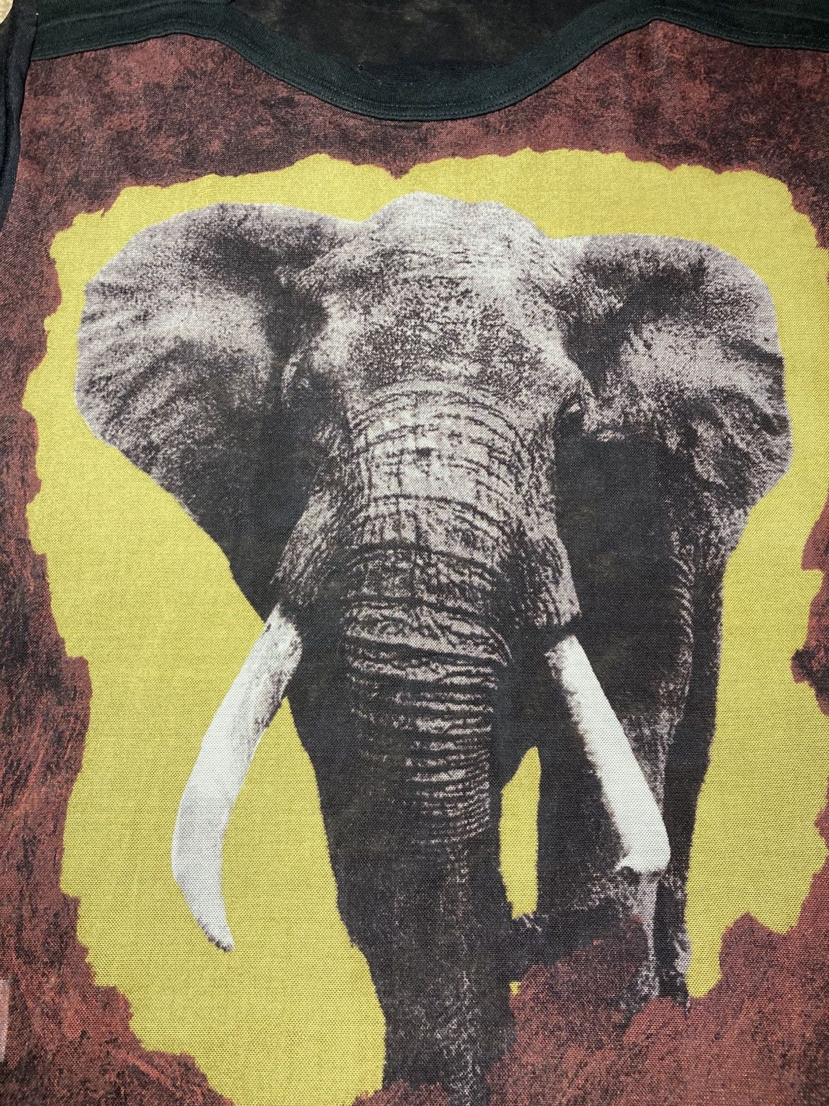 Jean Paul Gaultier SS96 Jean Paul Gaultier Elephant Sheer Top Animal1996 90s Size US M / EU 48-50 / 2 - 4 Thumbnail