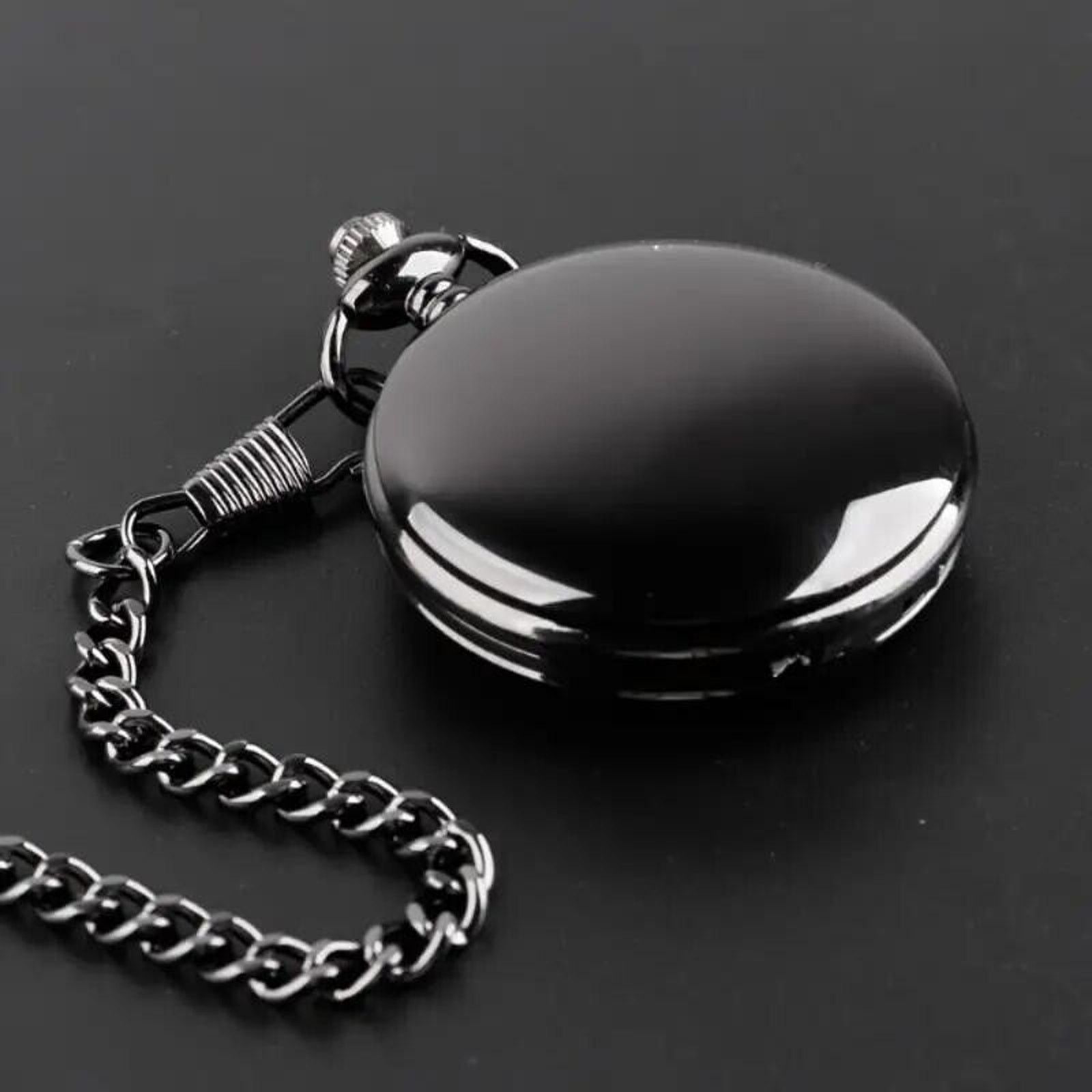 Other Black Quartz Pocket Watch Army Star Military War Guns Tank Size ONE SIZE - 4 Thumbnail