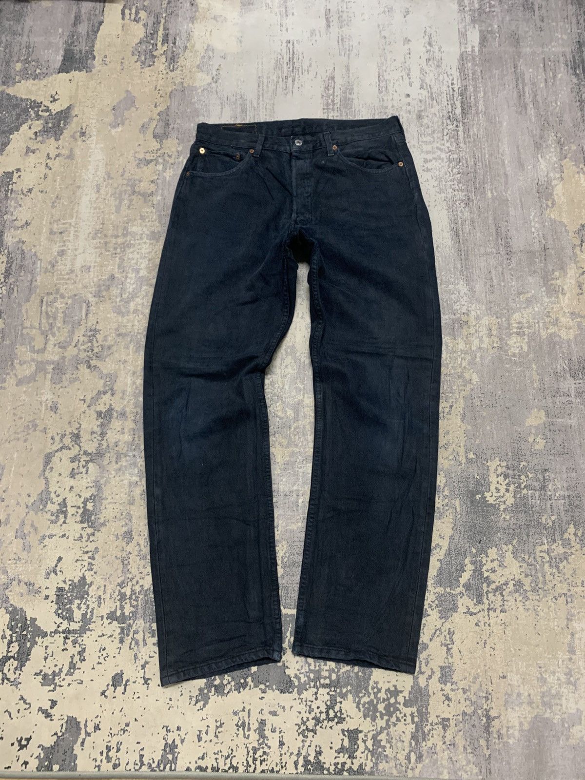 Levi's VINTAGE LEVI'S 501 FADED RIPPED JEAN BLACK WASH Size US 33 - 1 Thumbnail
