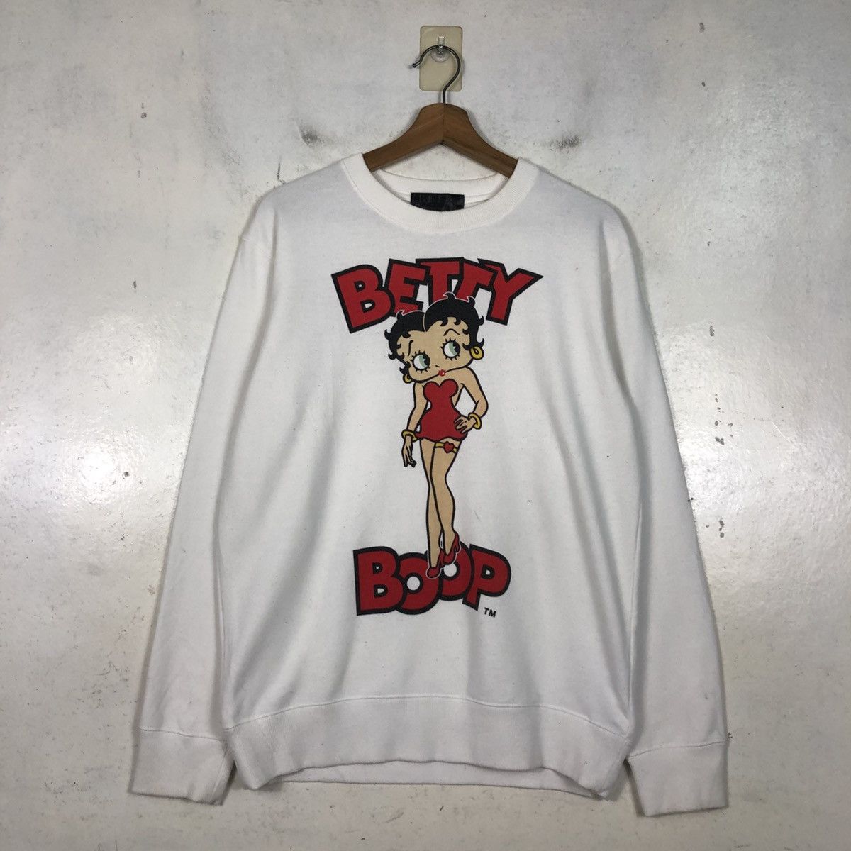 Japanese Brand 📌Vintage Sweatshirt Betty Boop Big Logo Cartoon Size US M / EU 48-50 / 2 - 3 Thumbnail