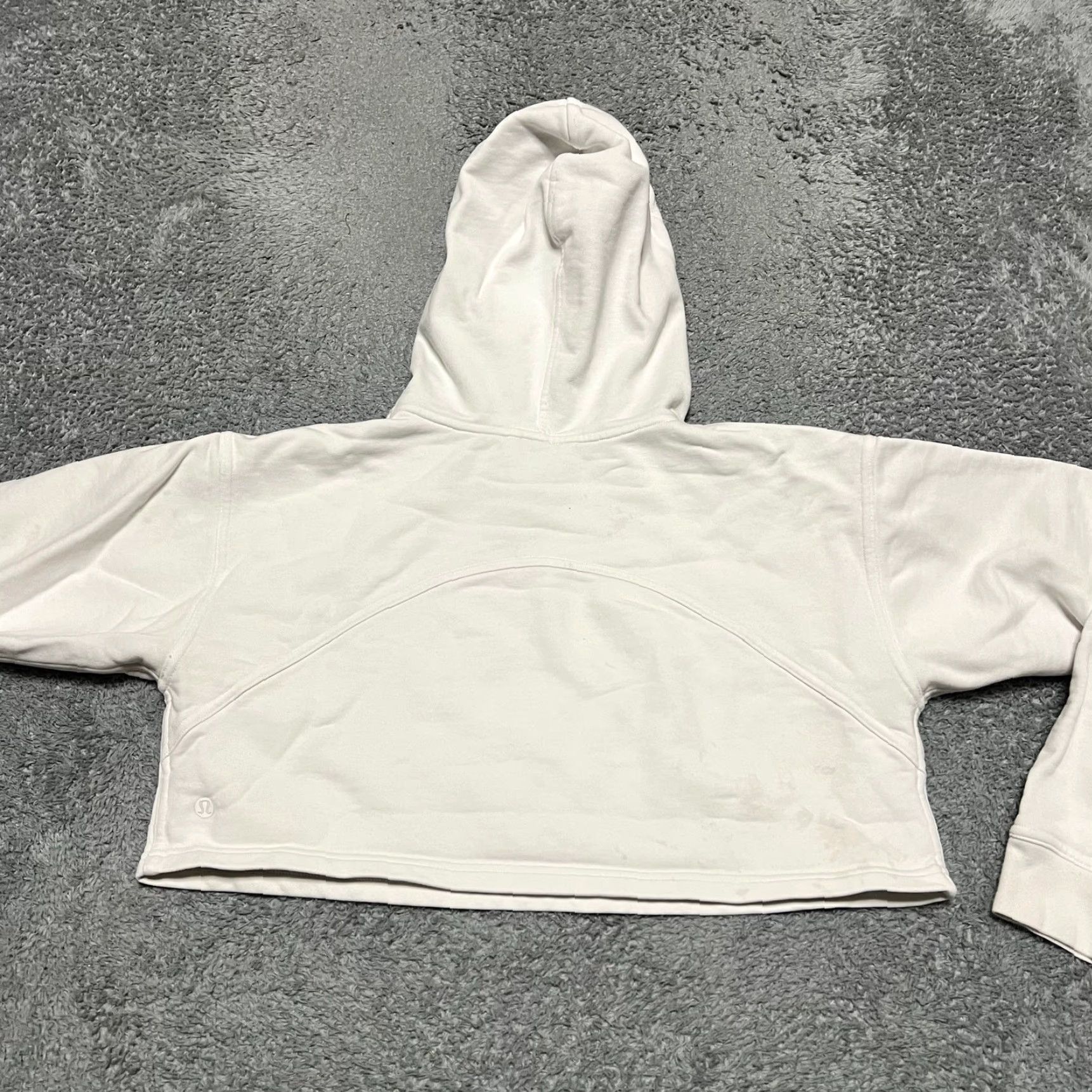 Lululemon Lululemon Hoodie Womens S Cropped White Sweatshirt Family? Size S / US 4 / IT 40 - 4 Thumbnail