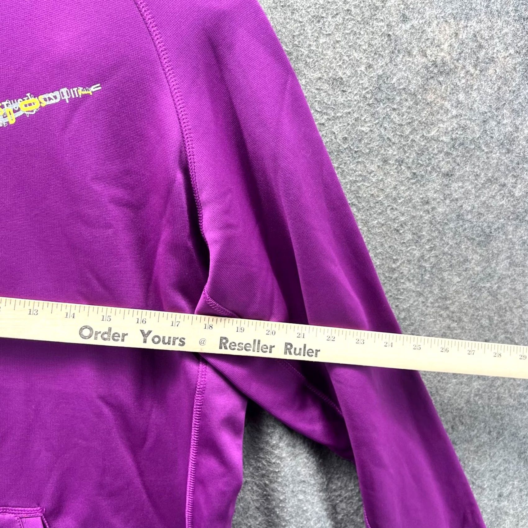 Nike Nike Hoodie Mens Large Purple Big Swoosh Pullover Fleece Therma Sweater Jacket Size US L / EU 52-54 / 3 - 7 Thumbnail