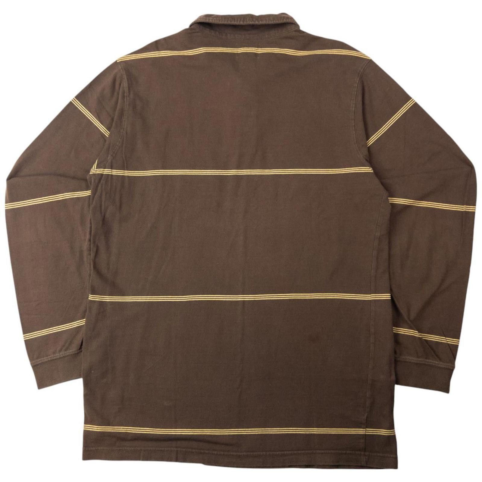 Stussy Vintage Stussy Striped Long Sleeve Polo Shirt Size L | Grailed
