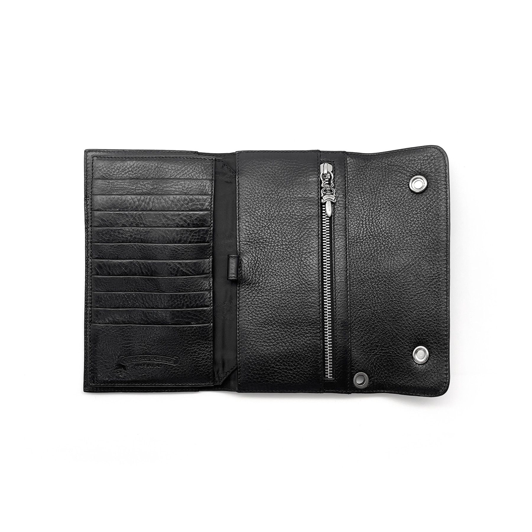 Chrome Hearts Chrome Hearts Wave Cross Ball Heavy Leather Long Wallet Size ONE SIZE - 2 Thumbnail