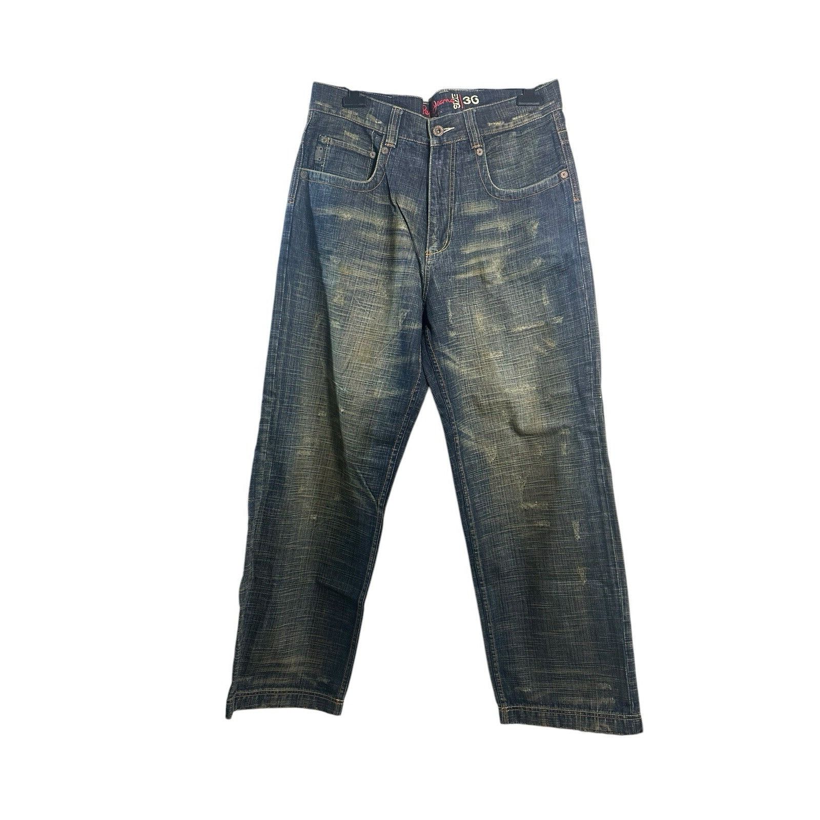 Pepe Jeans Vintage Pepe London Baggy Denim Jeans Distressed Mud Hip Hop Size US 36 / EU 52 - 1 Thumbnail