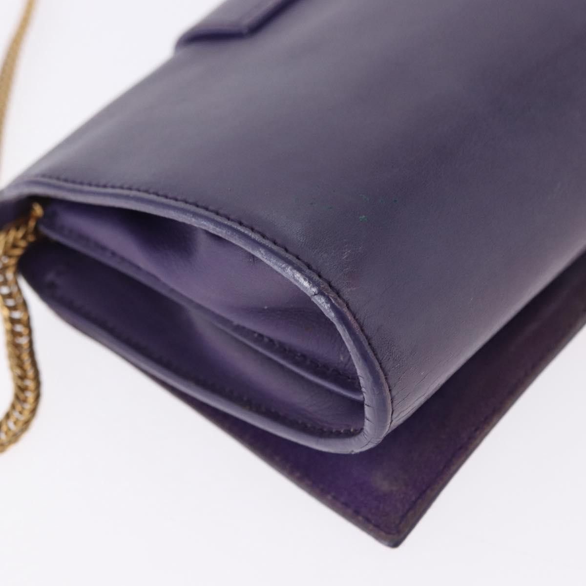 Saint Laurent Paris SAINT LAURENT Classic Y Line Chain Satchel Small Bag Leather Size ONE SIZE - 12 Thumbnail