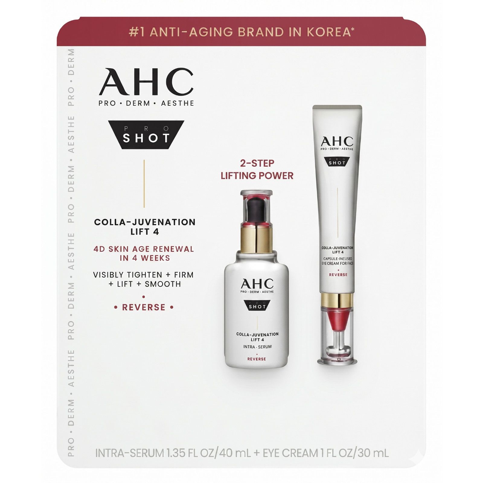 0 AHC Pro Shot Set - K-Beauty Lift Serum & Eye Cream - New Size ONE SIZE - 3 Thumbnail