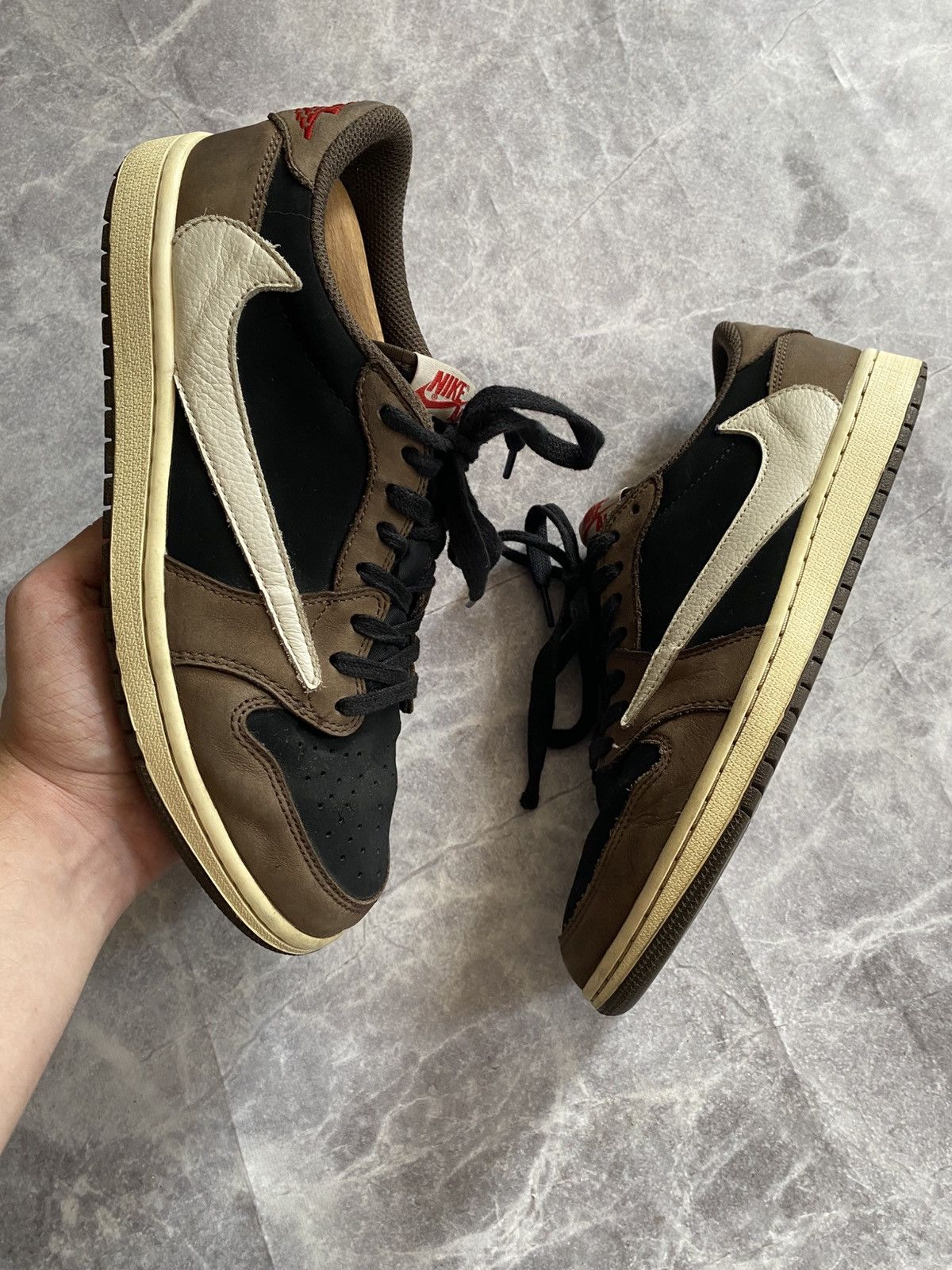 Nike × Travis Scott Nike Air Jordan 1 Low x Travis Scott “Mocha” shoes US9.5 Size US 9.5 / EU 42-43 - 1 Thumbnail