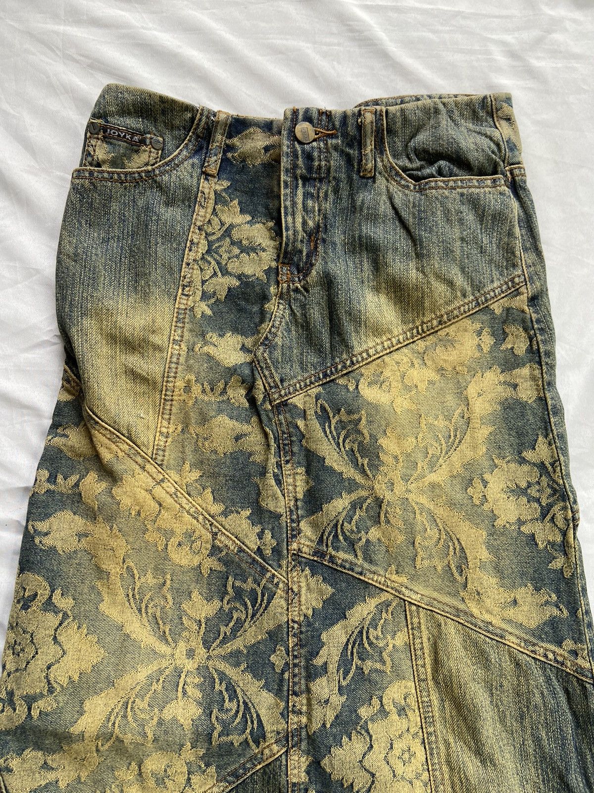 Japanese Brand JOYKA FLOWERS HANDMADE LONG SKIRT PANTS Size 28" / US 6 / IT 42 - 4 Thumbnail