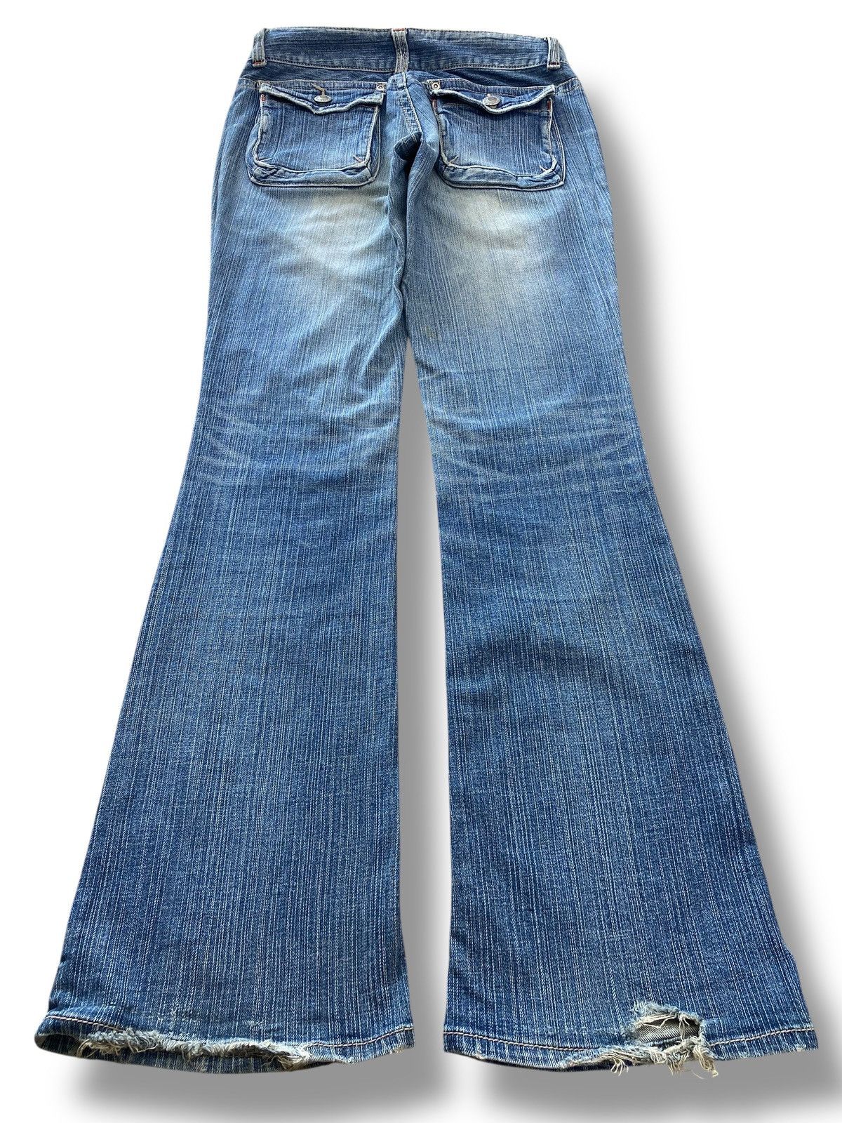 XOXO Xoxo Jeans Faded Wash Style Flare Jeans Size 29" - 3 Thumbnail