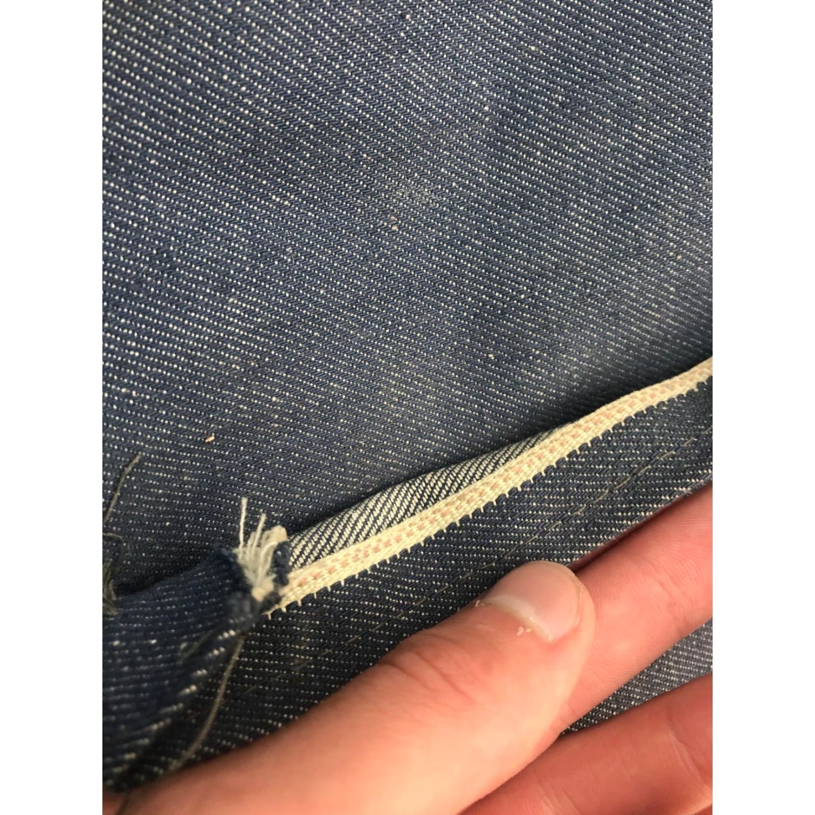 Garage VINTAGE 40s 50s Red Denim Selvedge Bartender Work Apron | Garage Shop | Unisex | SEE MEASUREMENTS Size ONE SIZE - 3 Thumbnail