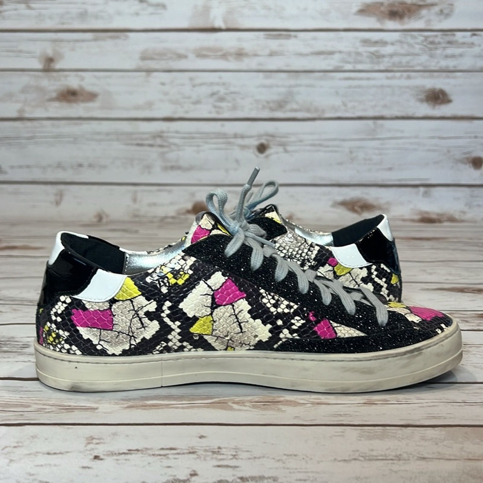 P448 P448 S21 John-W Sneaker Snakeskin Print and Glitter Size US 8.5 / IT 38.5 - 12 Thumbnail