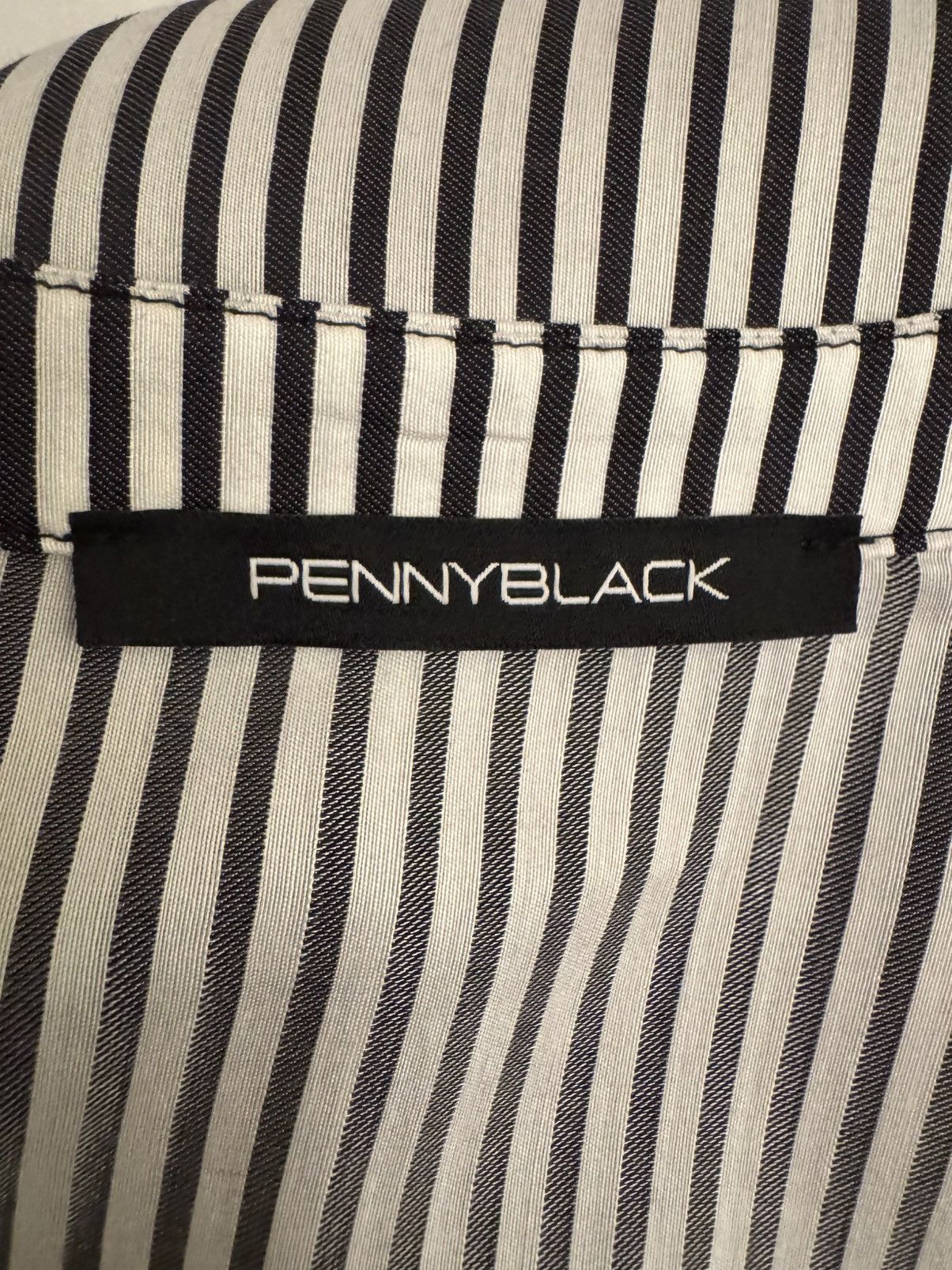 Other PENNYBLACK Black/White Striped Blouse 8/44 EUC Size M / US 6-8 / IT 42-44 - 8 Thumbnail
