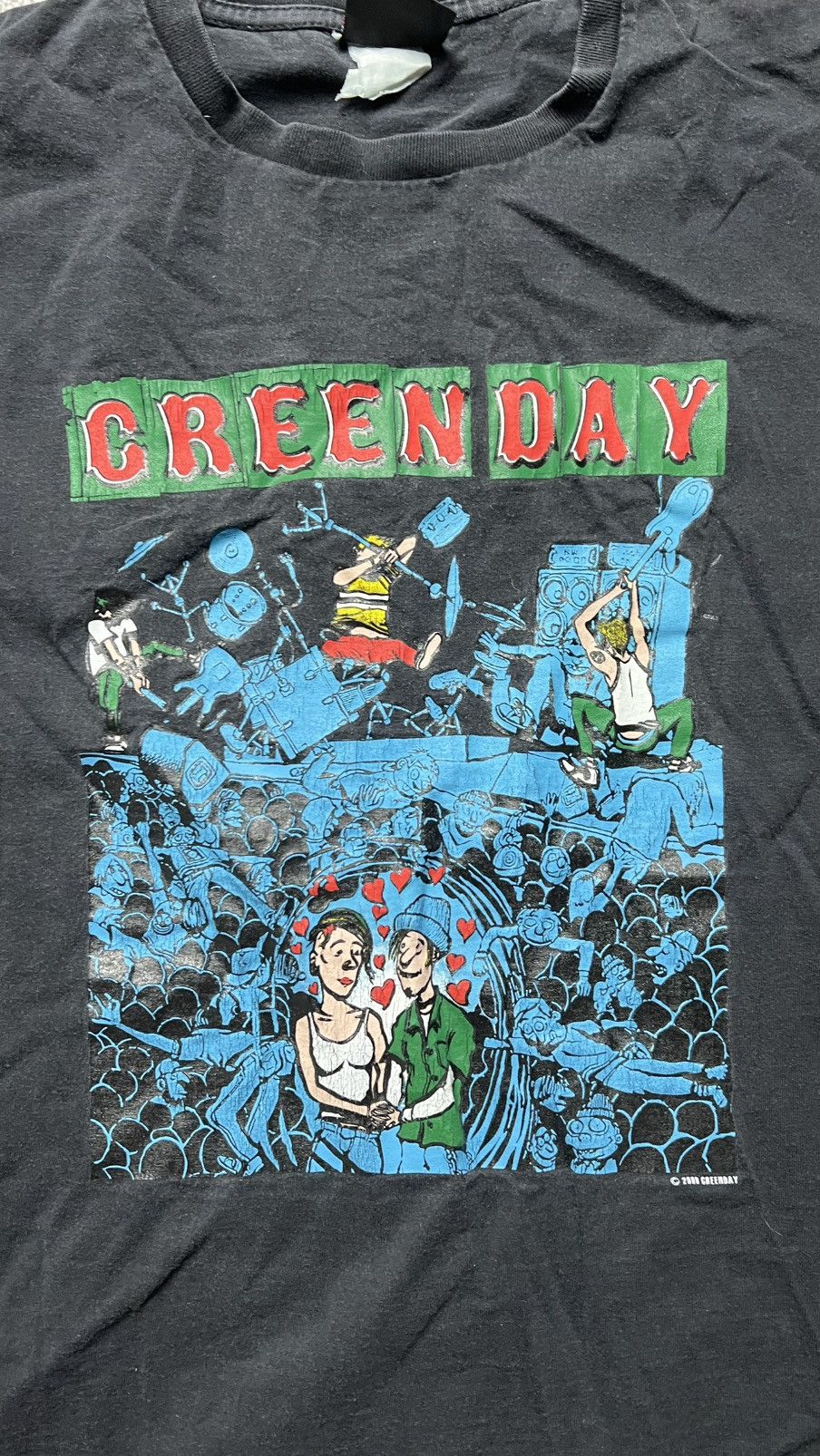 Band Tees 2000 Green Day big logo vintage t shirt Size US L / EU 52-54 / 3 - 3 Thumbnail